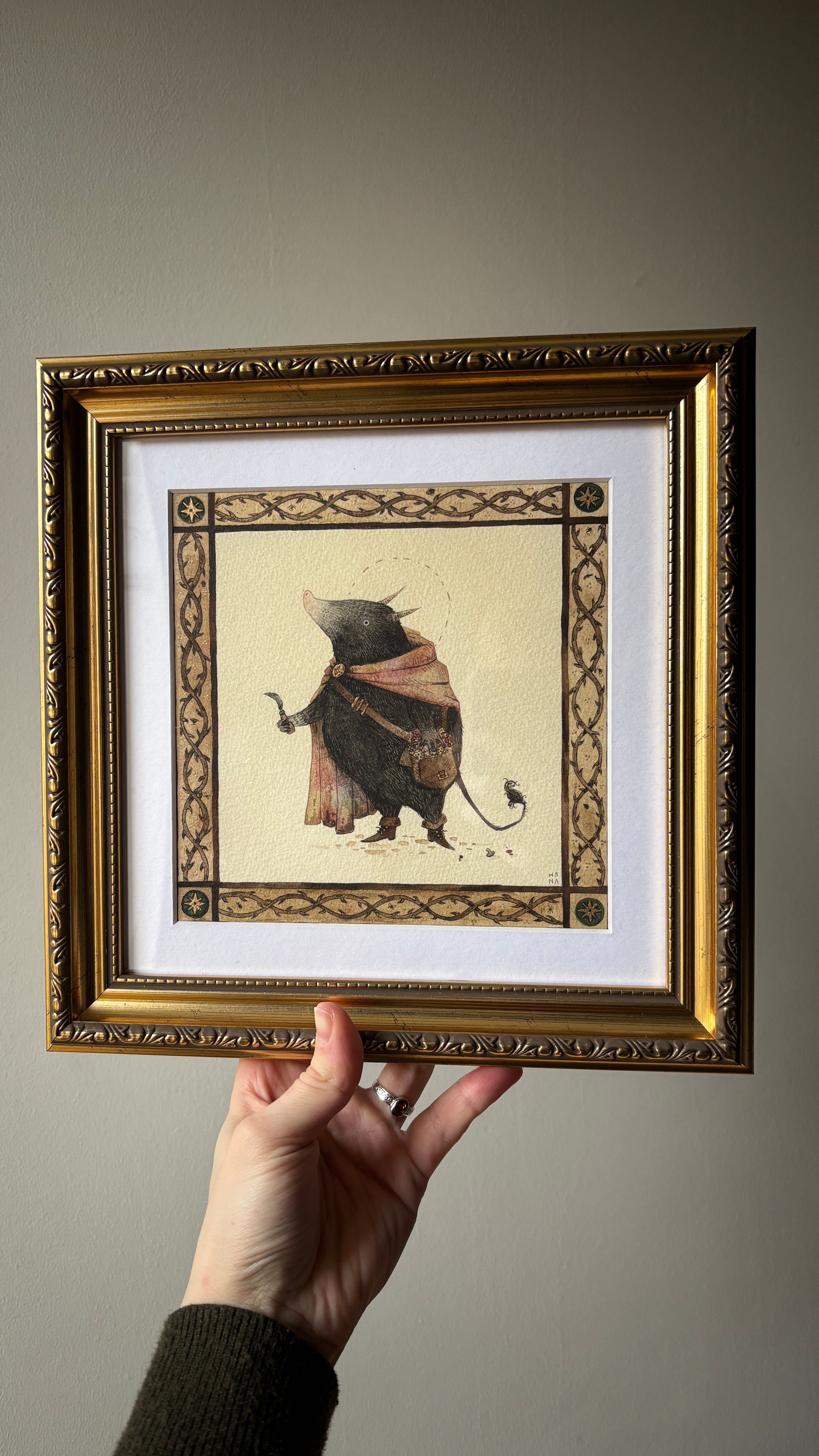 "The Forager" Original Watercolour Painting