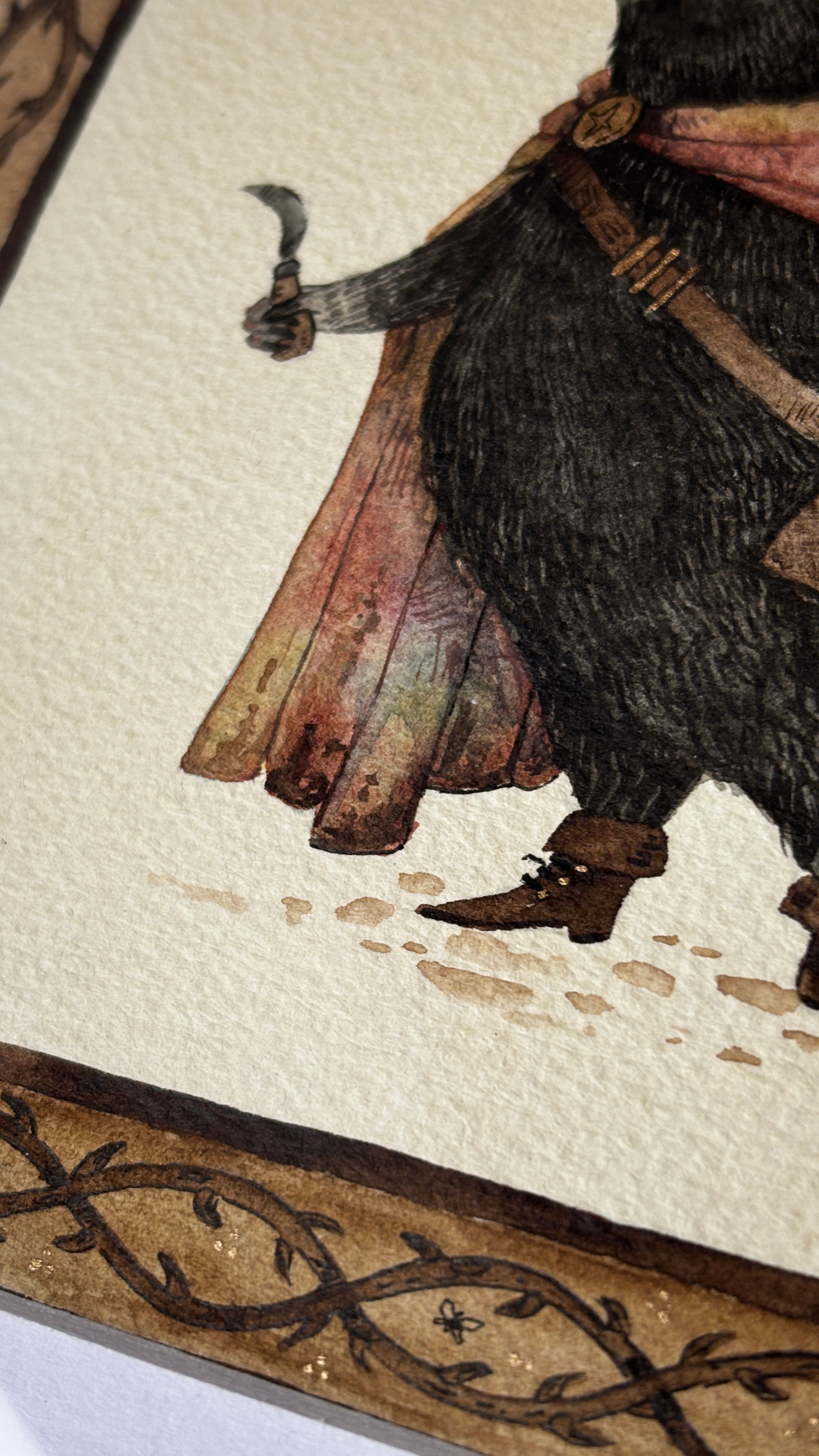 "The Forager" Original Watercolour Painting