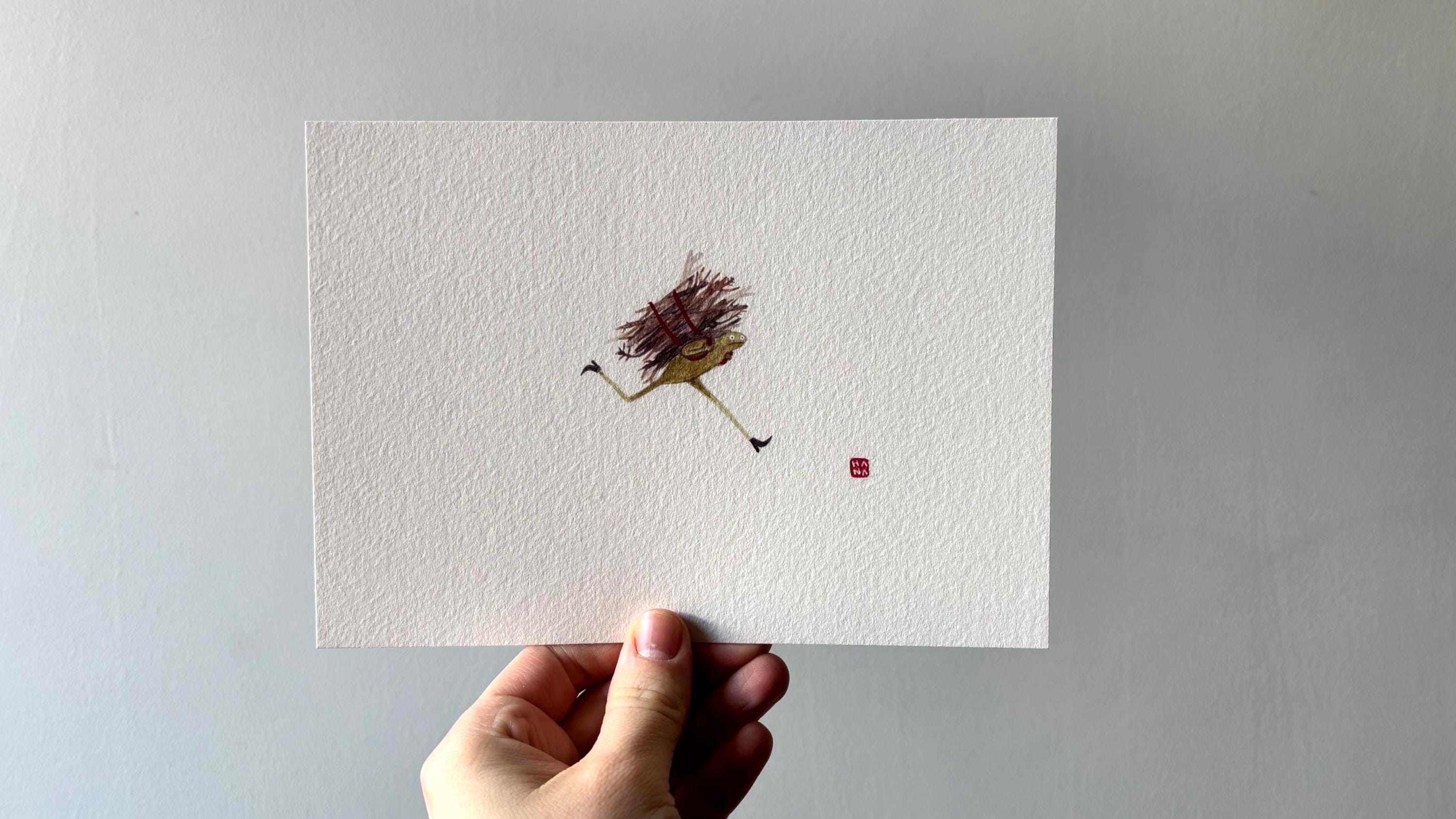 "Running Frog" Print