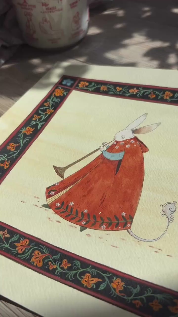 "The Trumpeter" Print