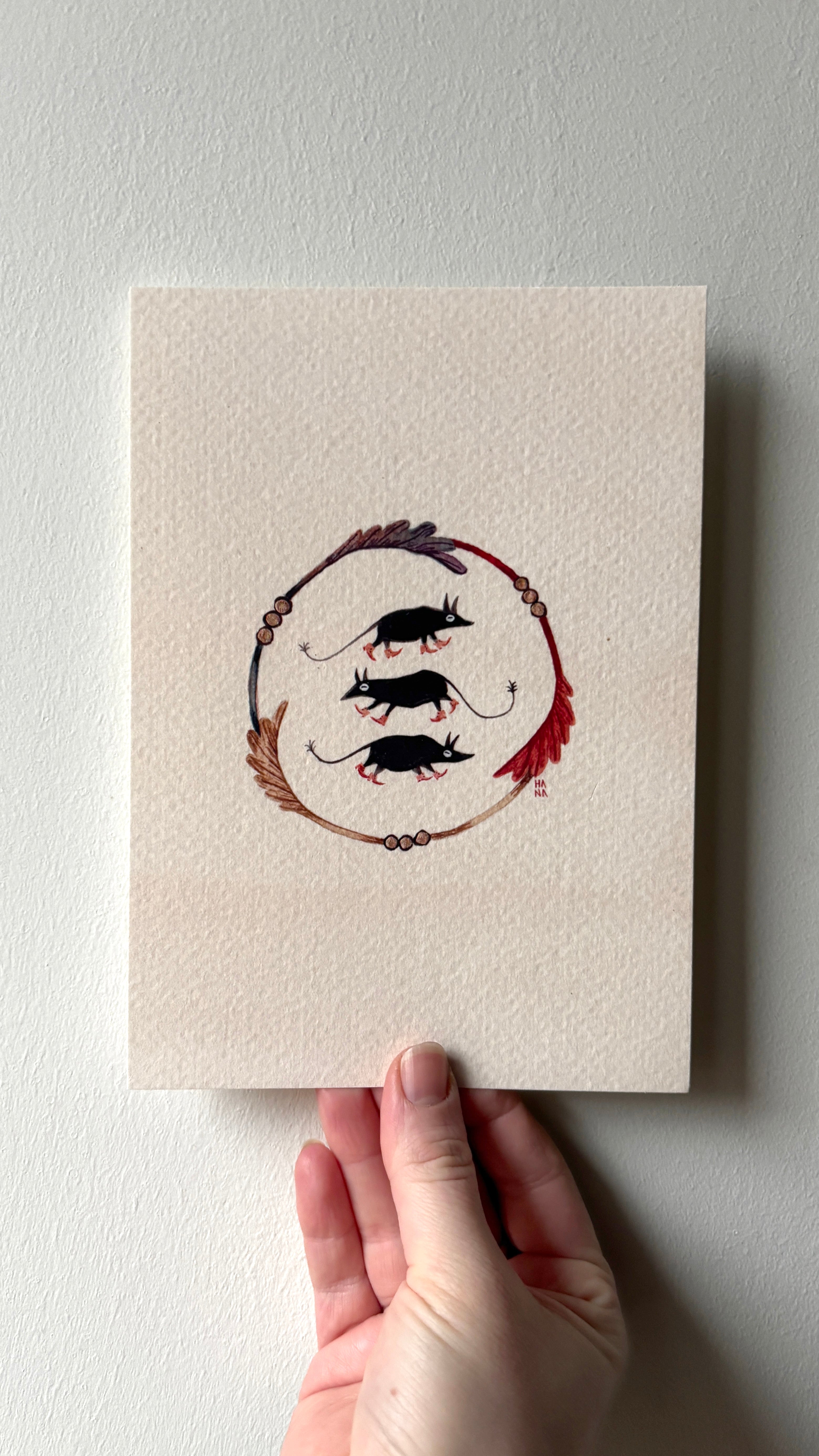 'Rats in Boots' Print