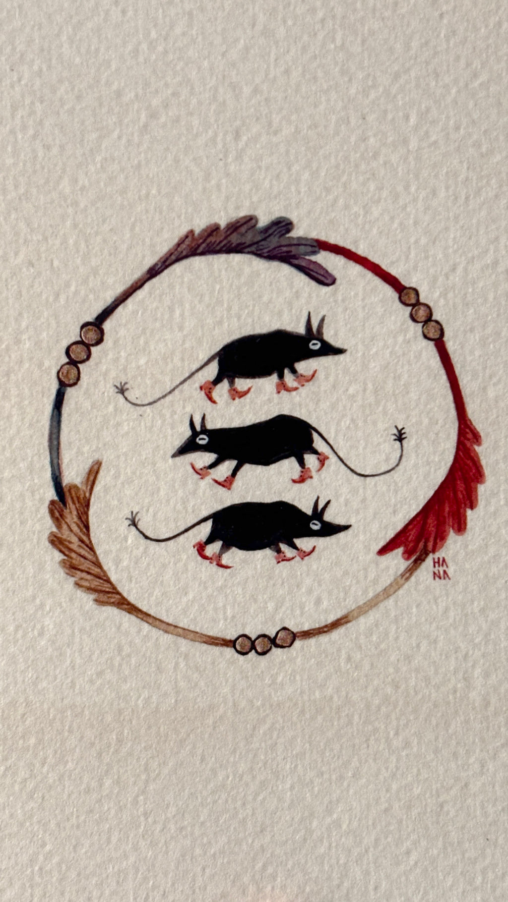 'Rats in Boots' Print