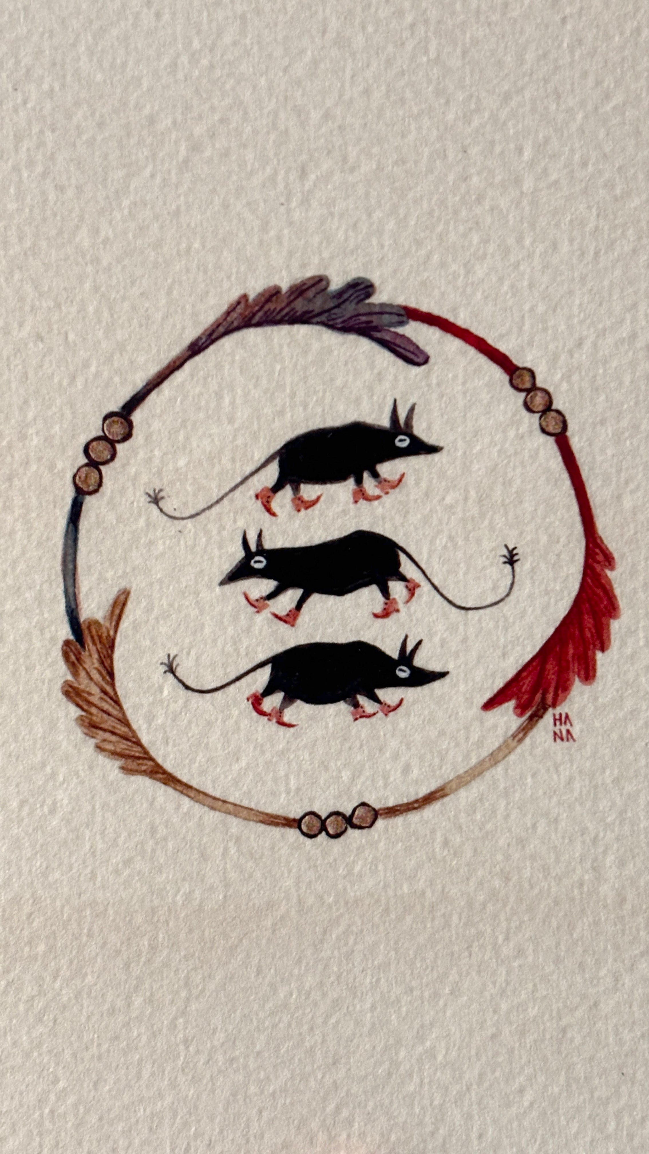 'Rats in Boots' Print