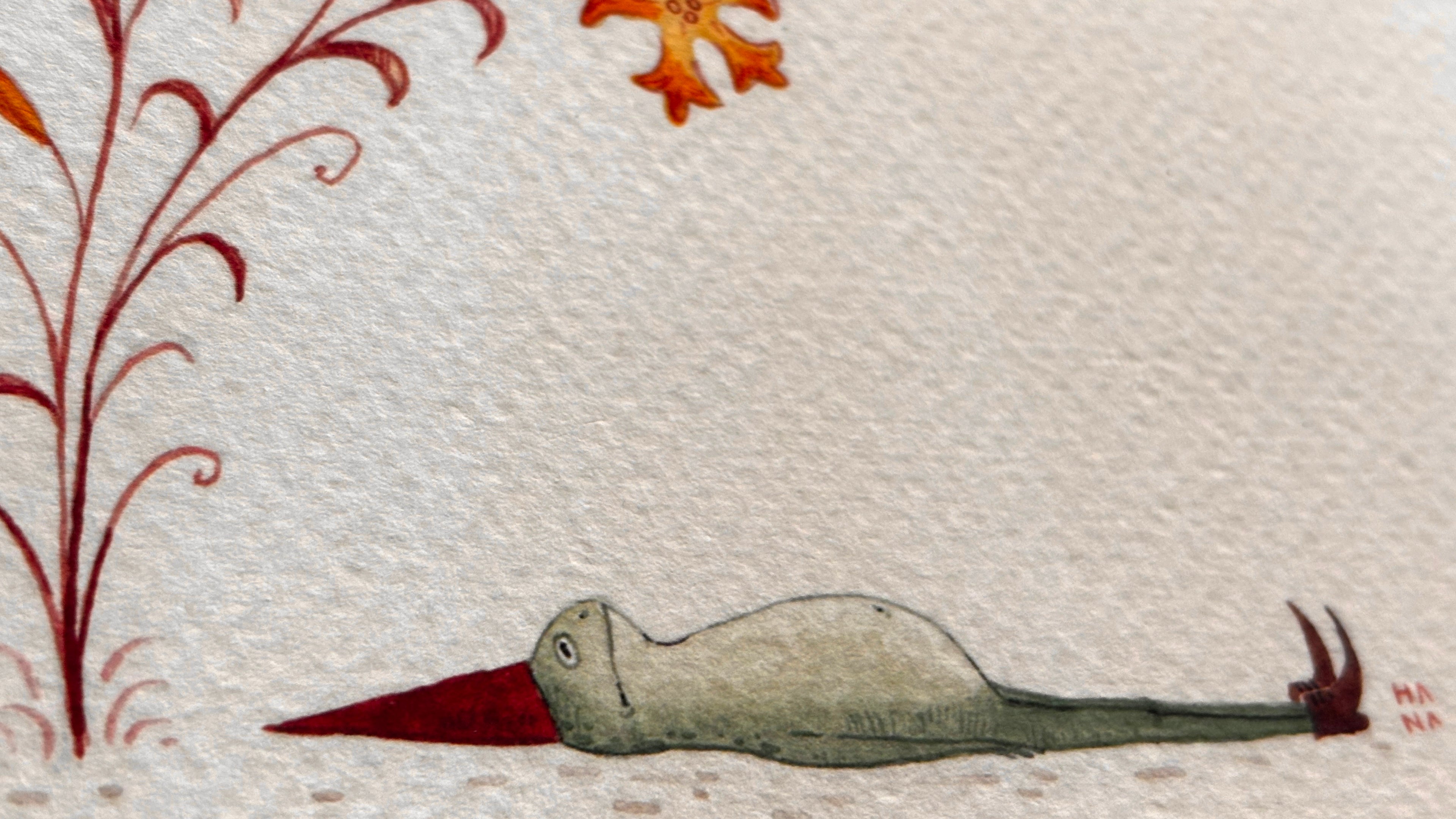 'Miserable Frog' Print