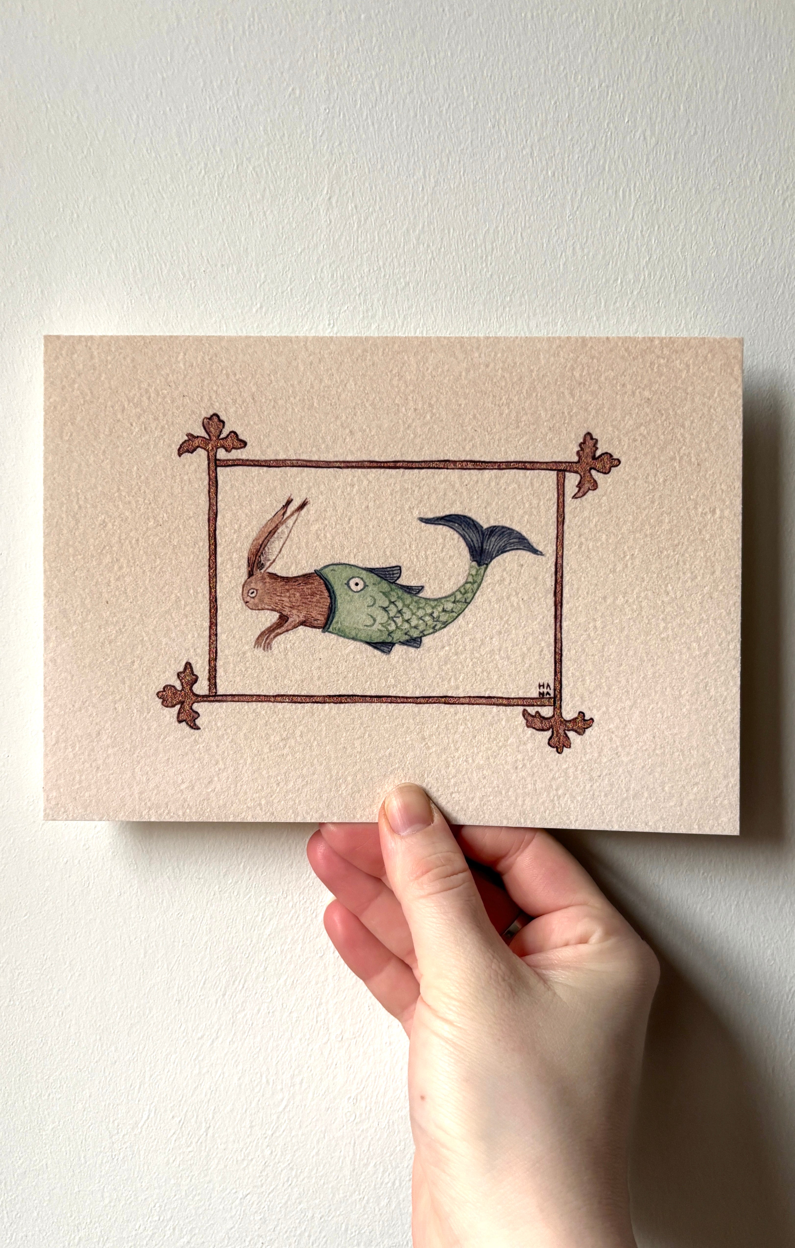 'Mer-hare' Print