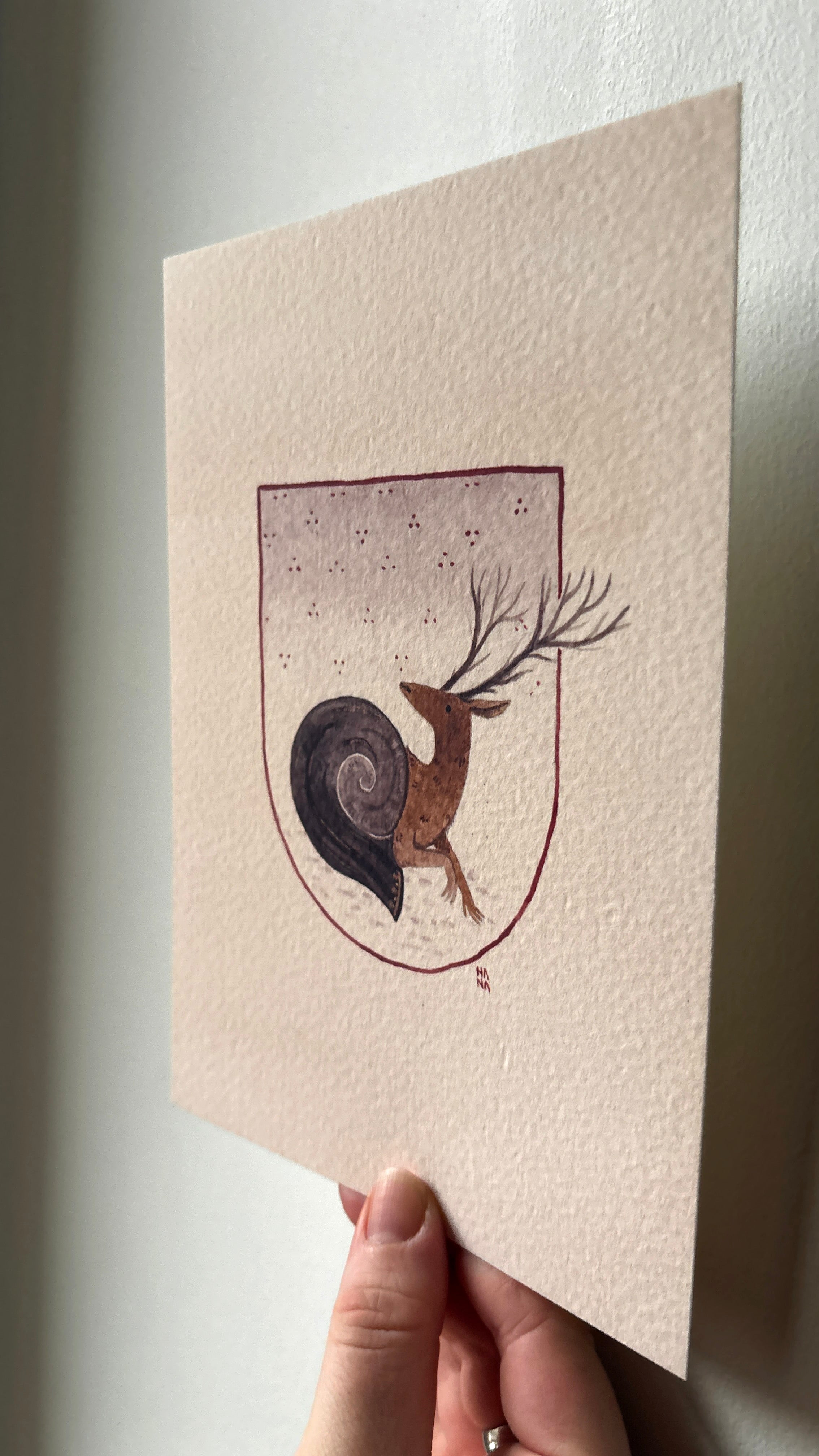 'Sneer, the Snail-Deer' Print