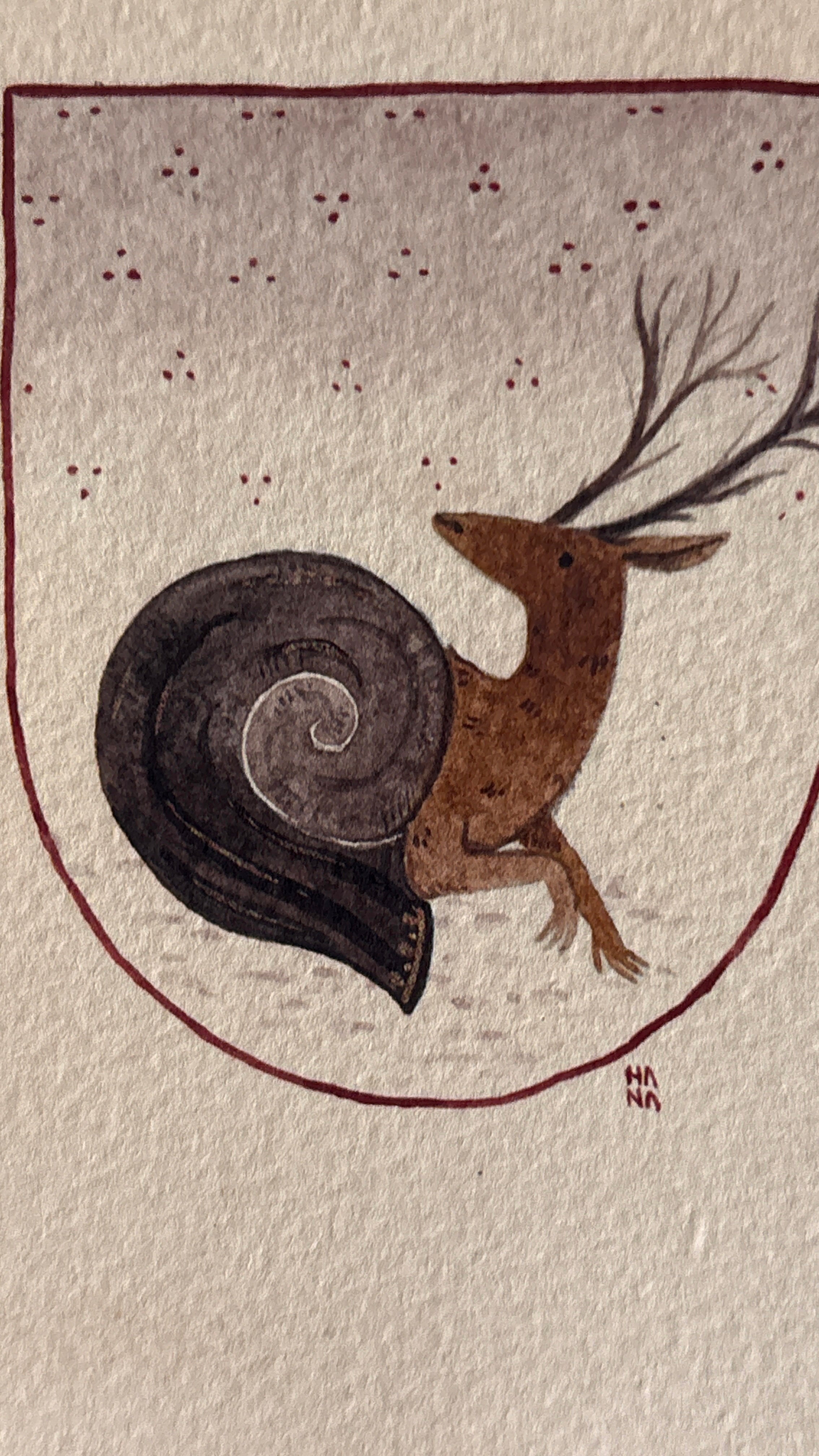 'Sneer, the Snail-Deer' Print
