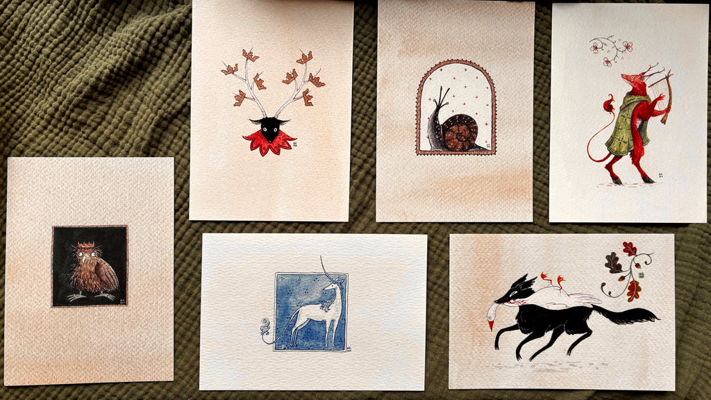 Creachertober 2025 Complete 31 Print Collection