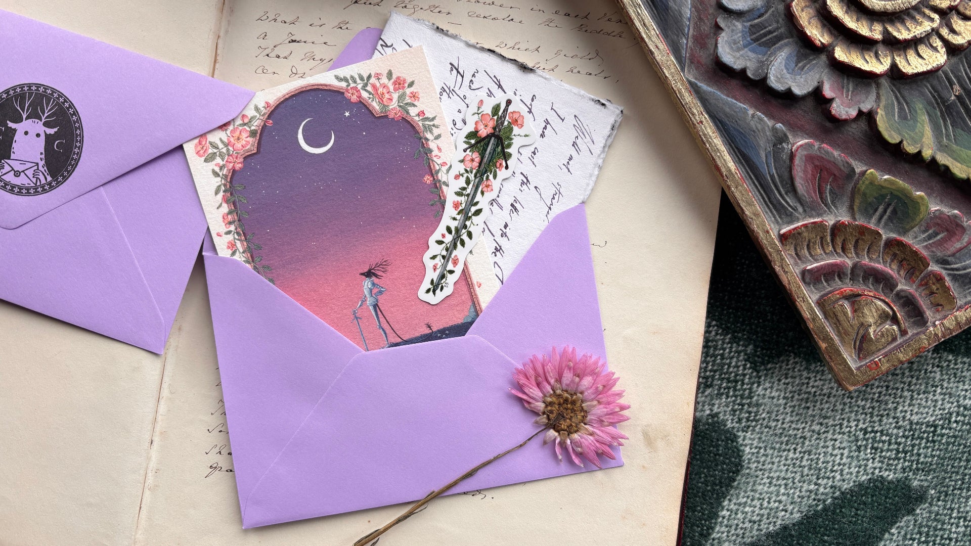 Creacher Correspondence Mail Club – Hana Berggren Illustration