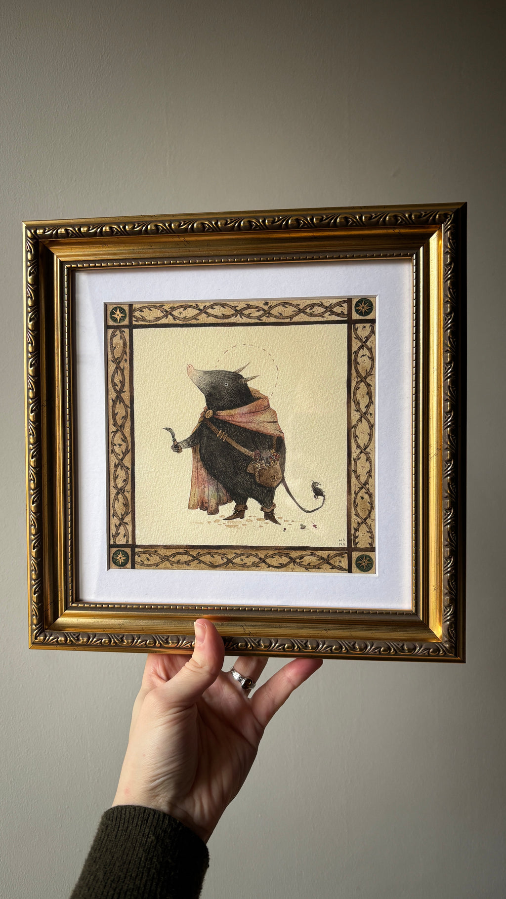 "The Forager" Original Watercolour Painting