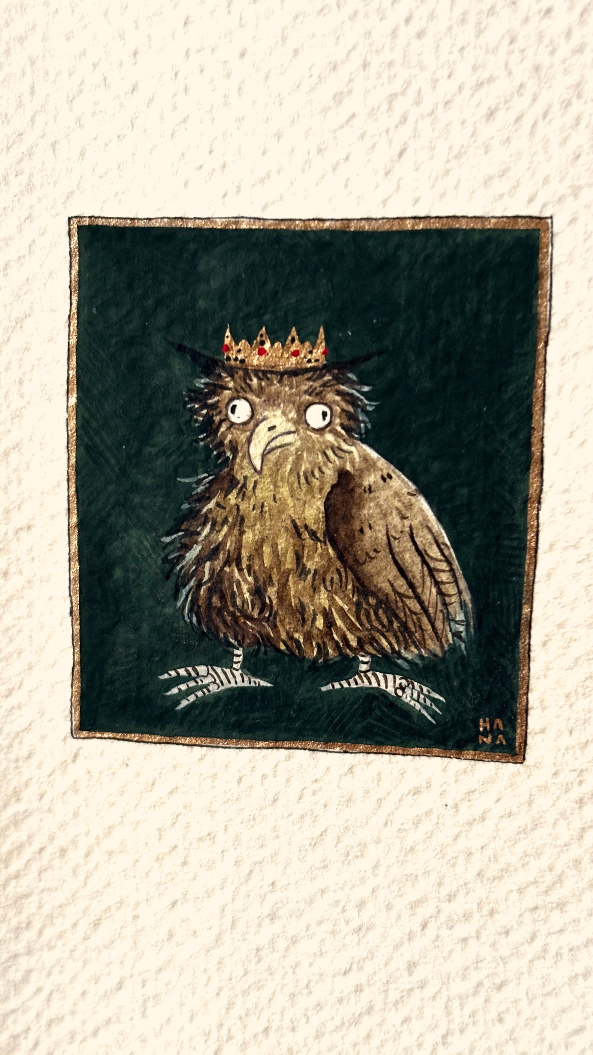 'The King' Original Watercolour Painting