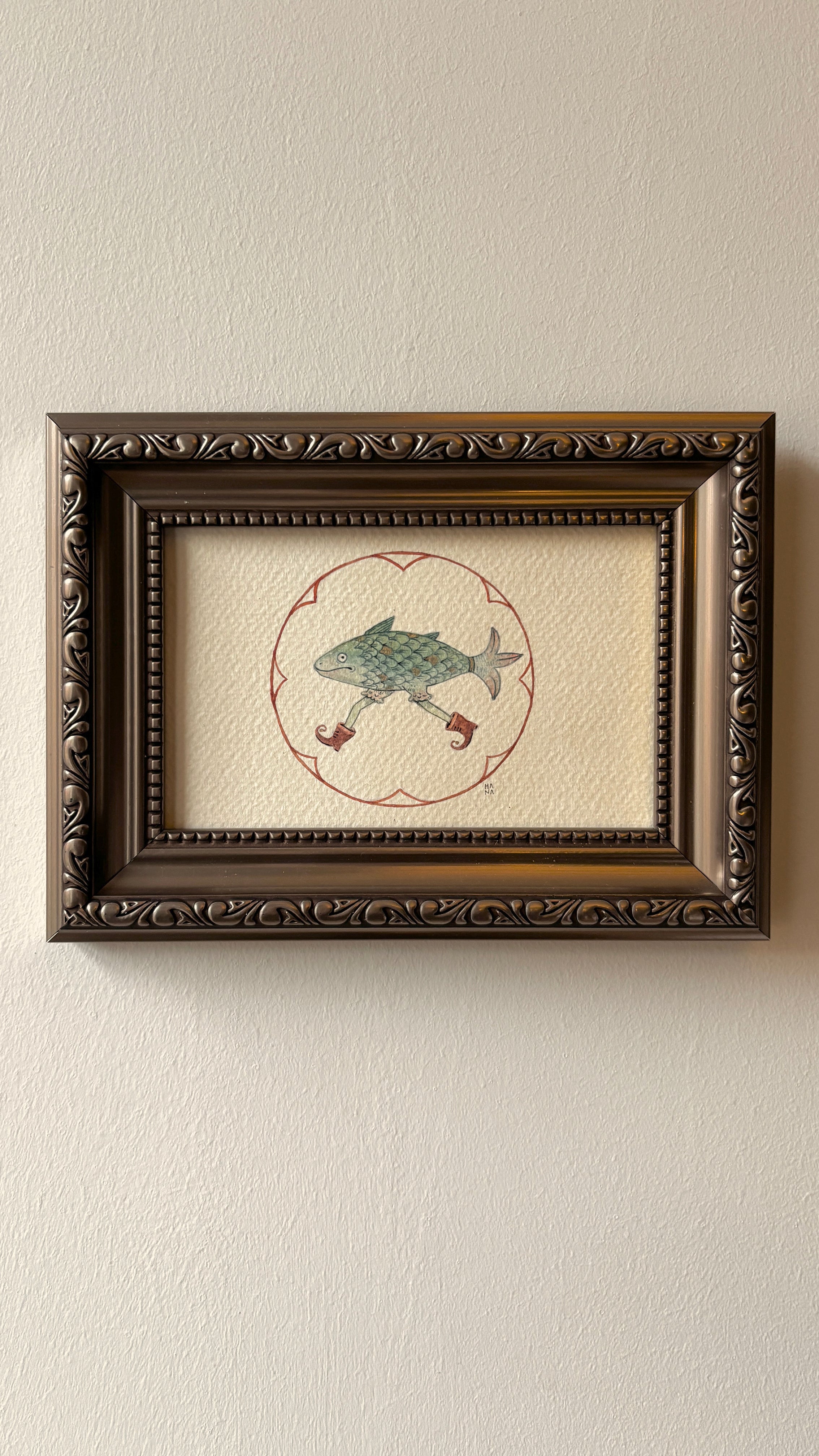 'Fish' Original Watercolour Painting