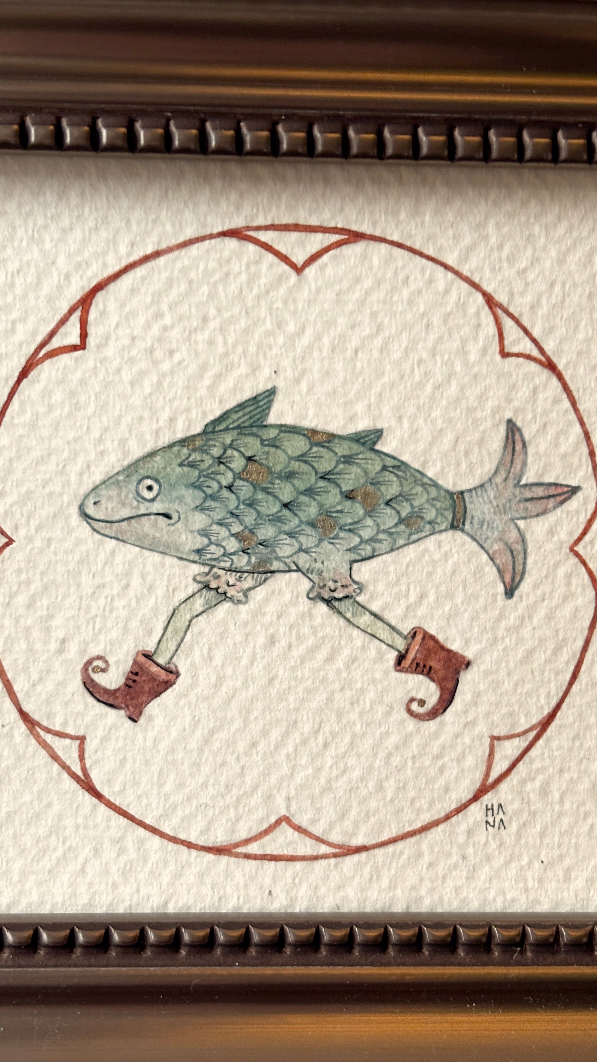 'Fish' Original Watercolour Painting