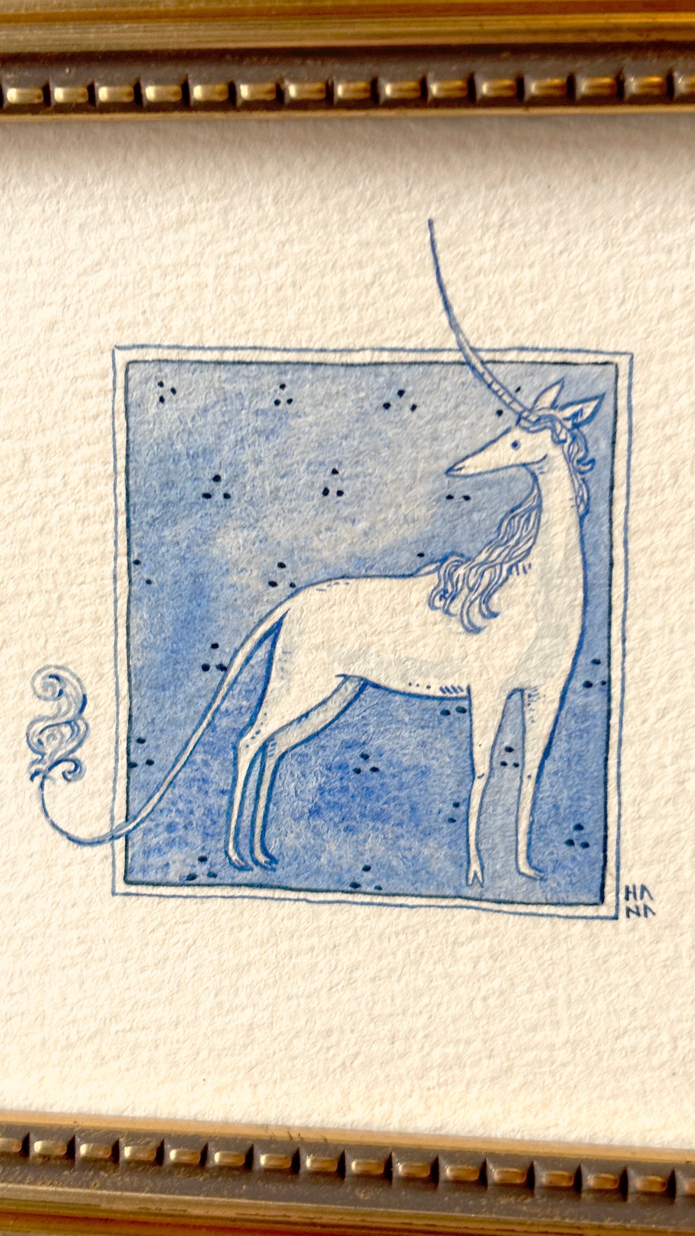 'Unicorn' Original Watercolour Painting