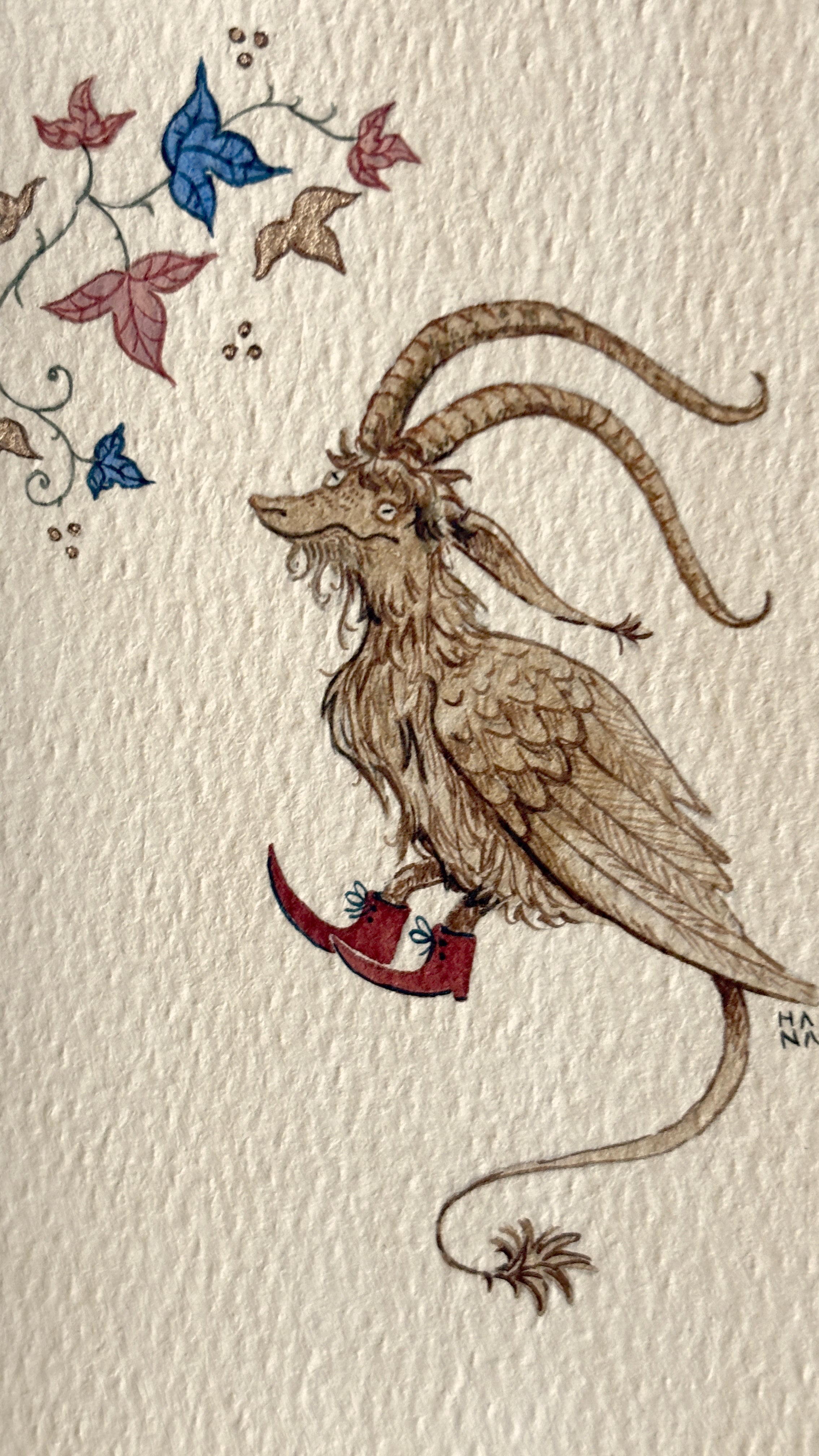 'Hieronymus Boots' Original Watercolour Painting