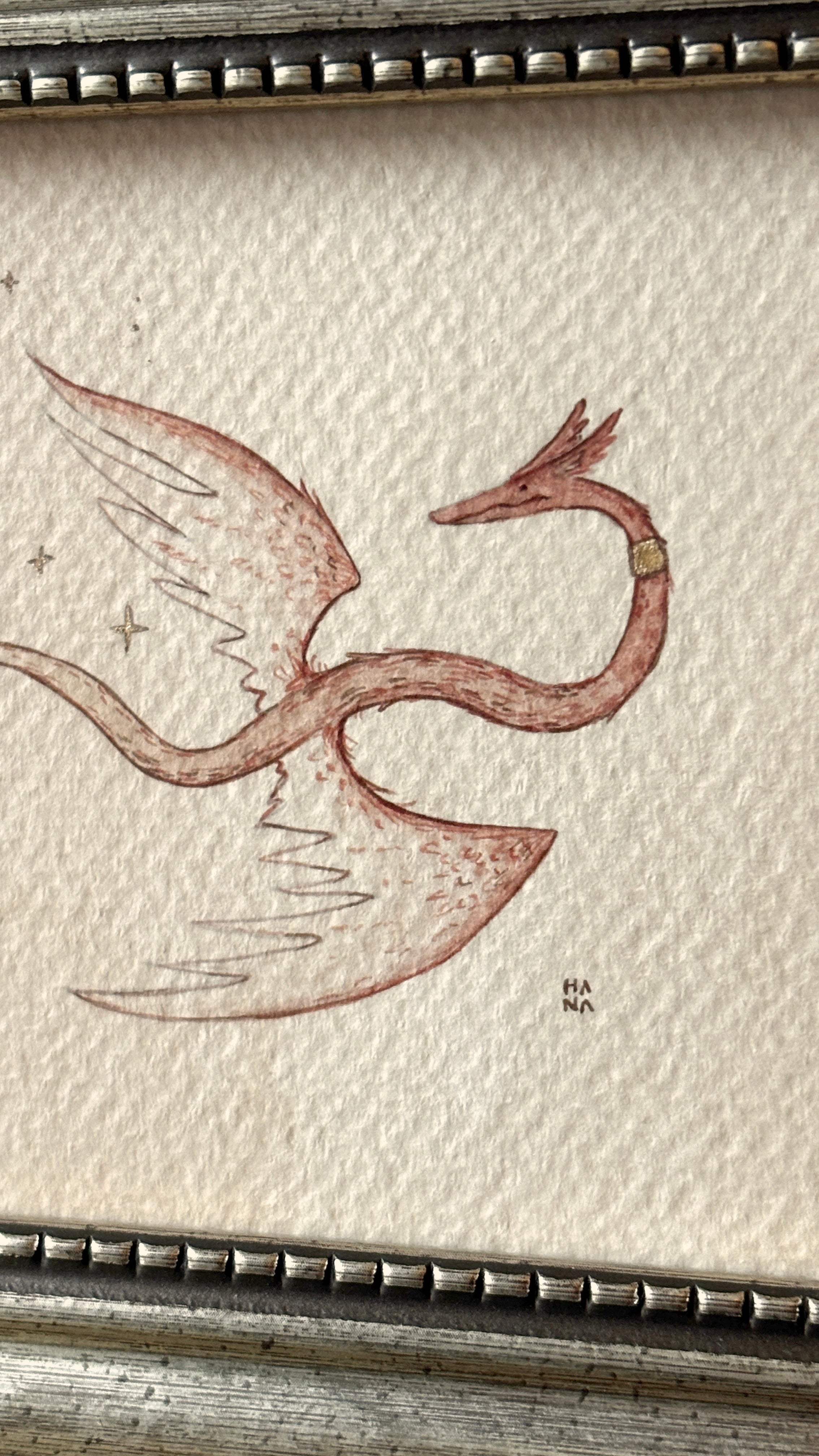 'Wyvern' Original Watercolour Painting