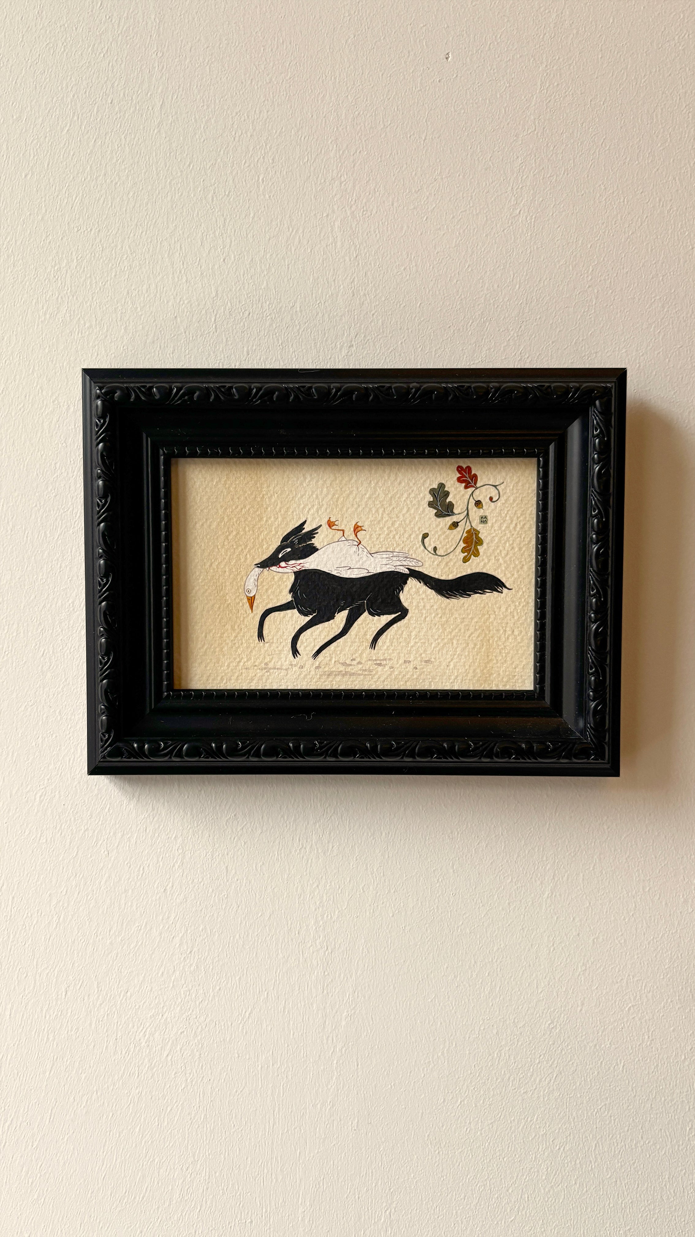 'The Hunt' Original Watercolour Painting