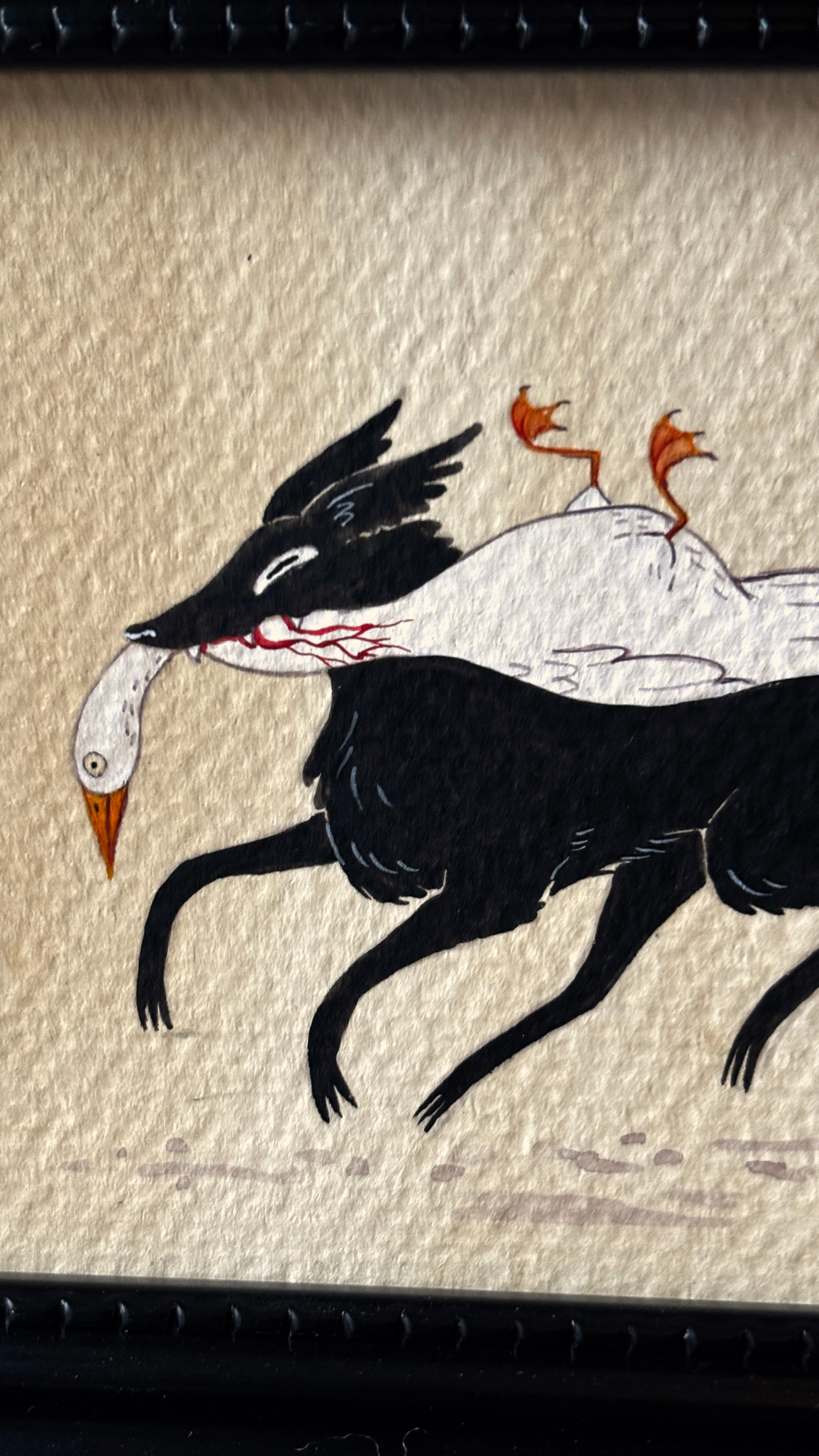 'The Hunt' Original Watercolour Painting