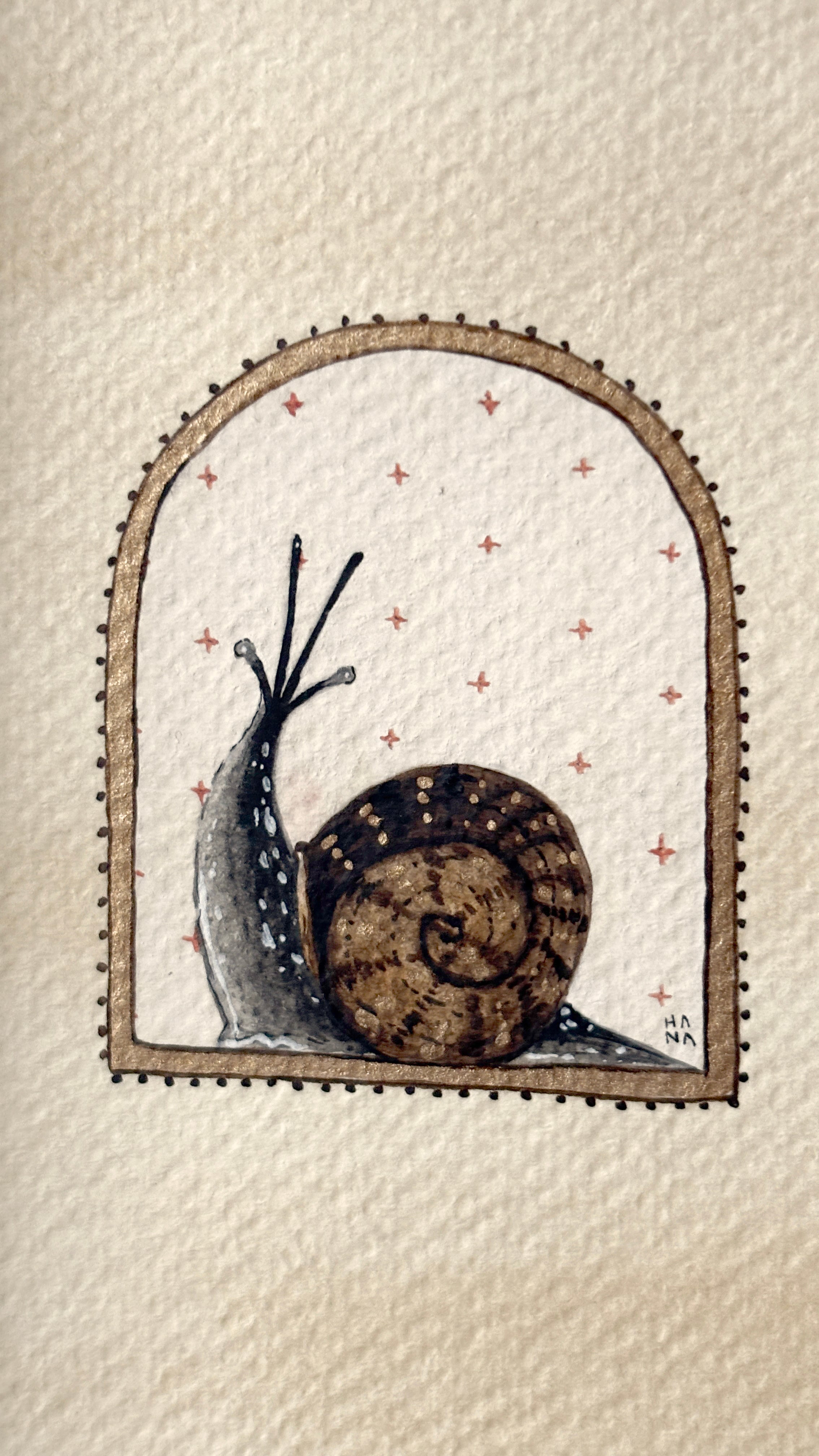 'Snail' Original Watercolour Painting