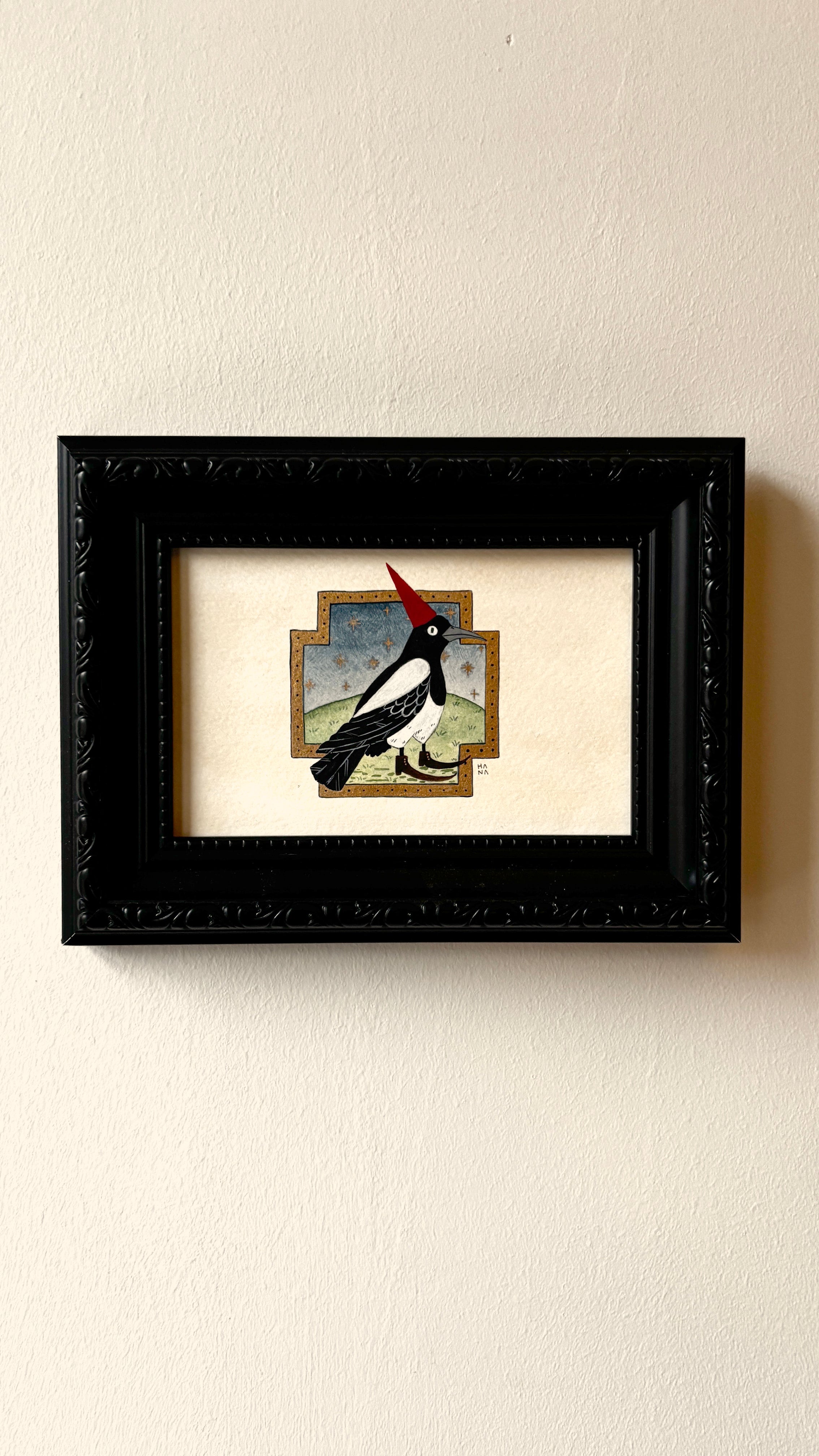 'Magpie' Original Watercolour Painting