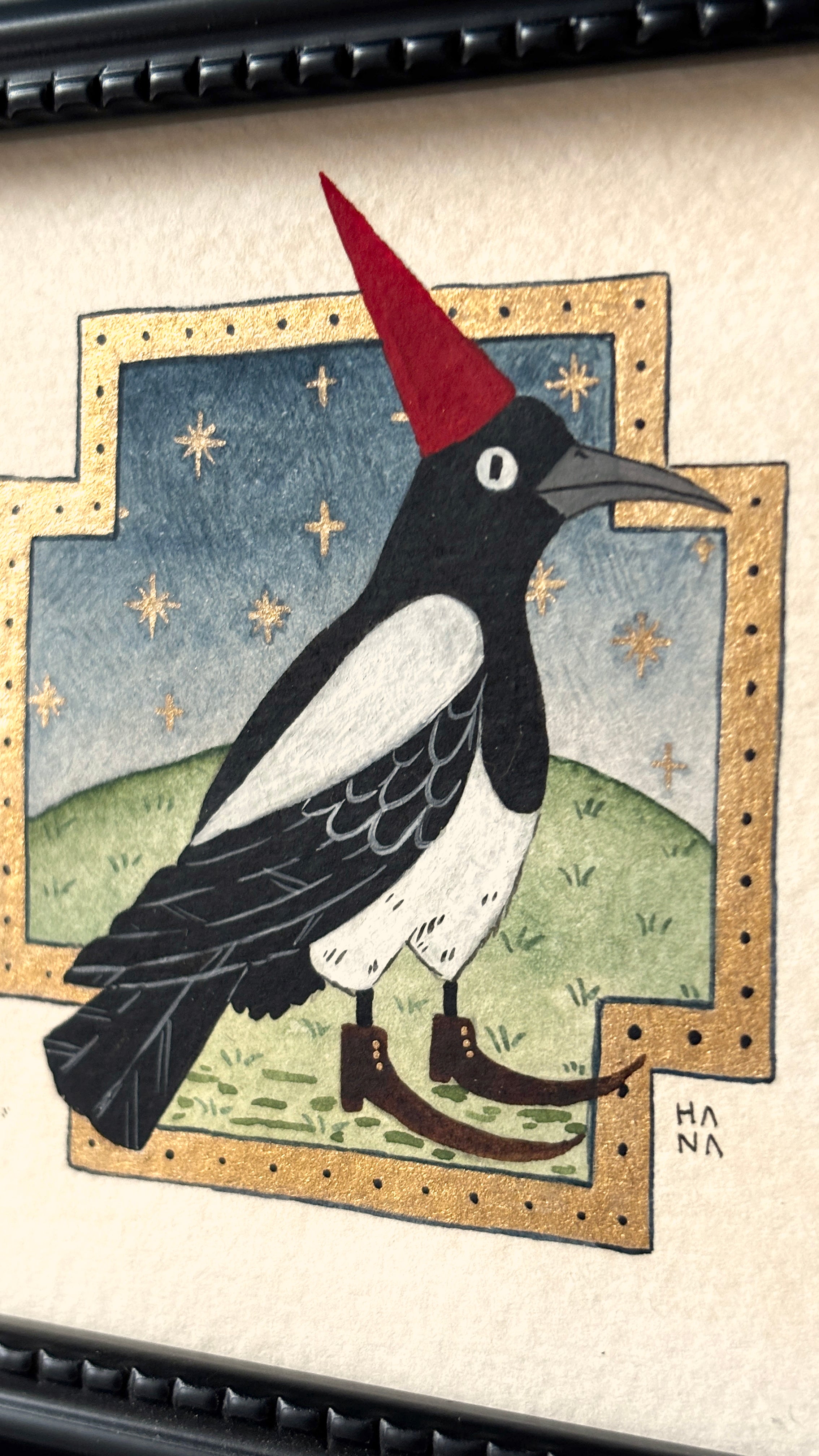 'Magpie' Original Watercolour Painting