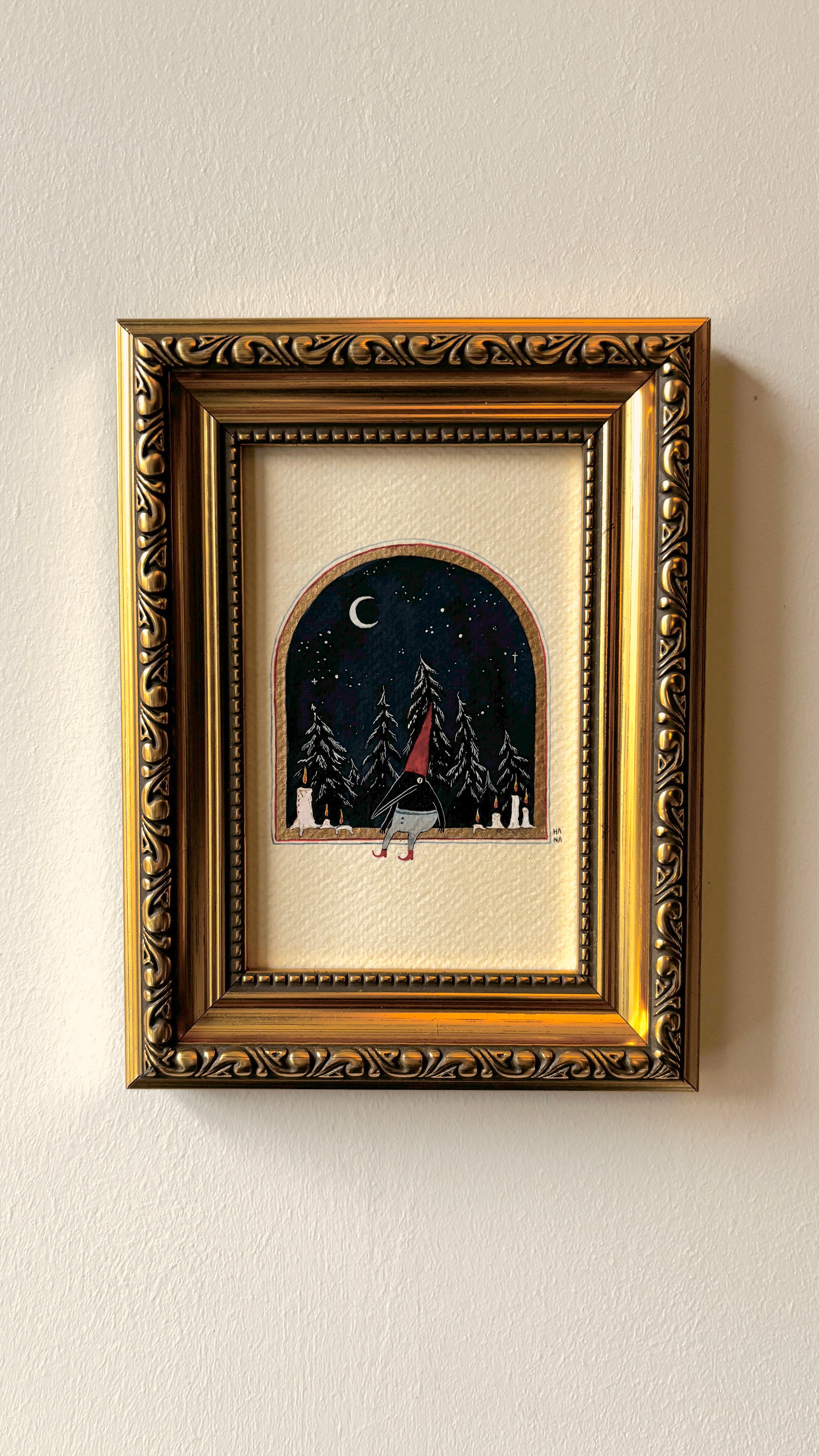 'Winter Creacher' Original Watercolour Painting