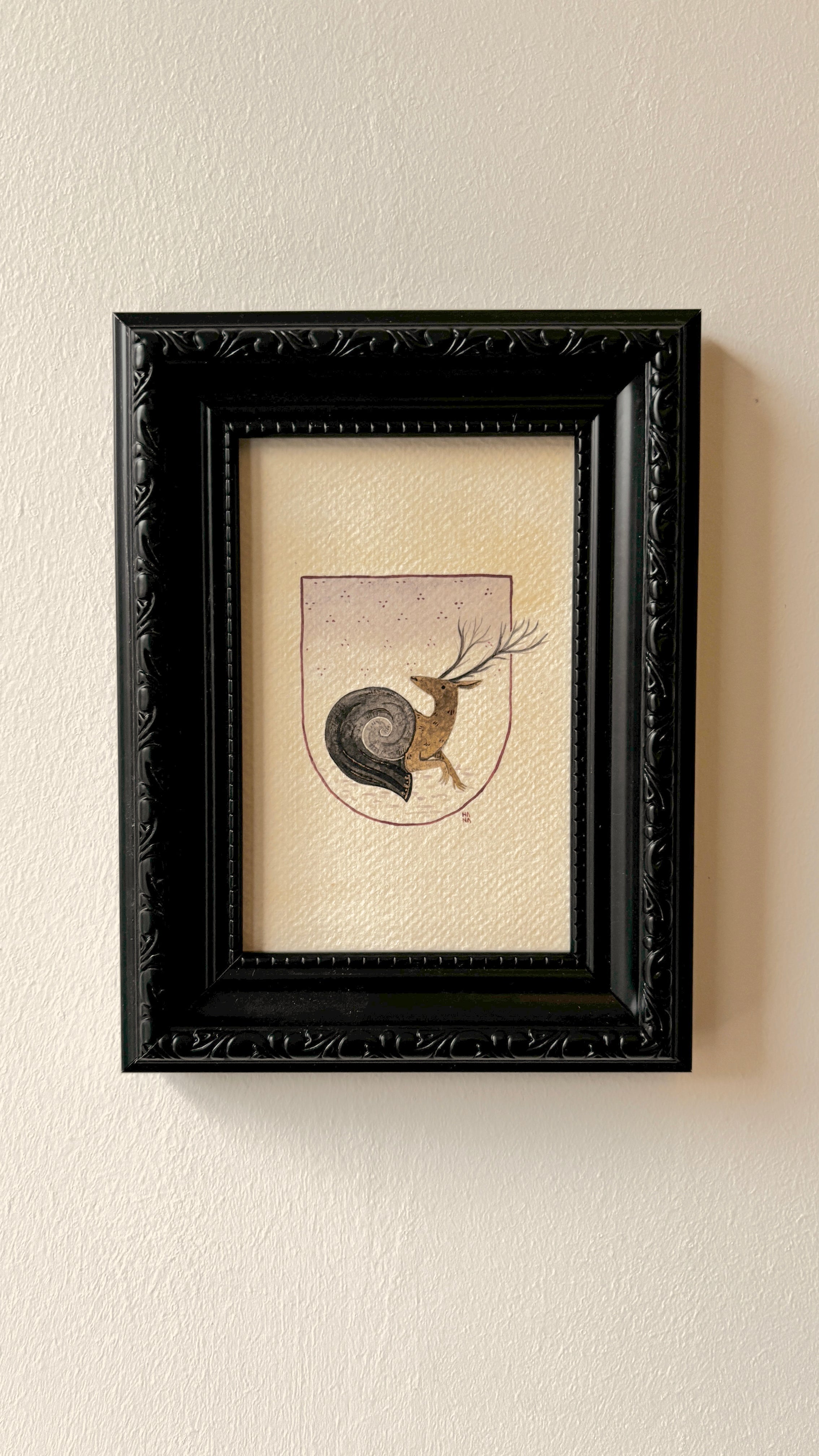 'Sneer, the Snail-Deer' Original Watercolour Painting