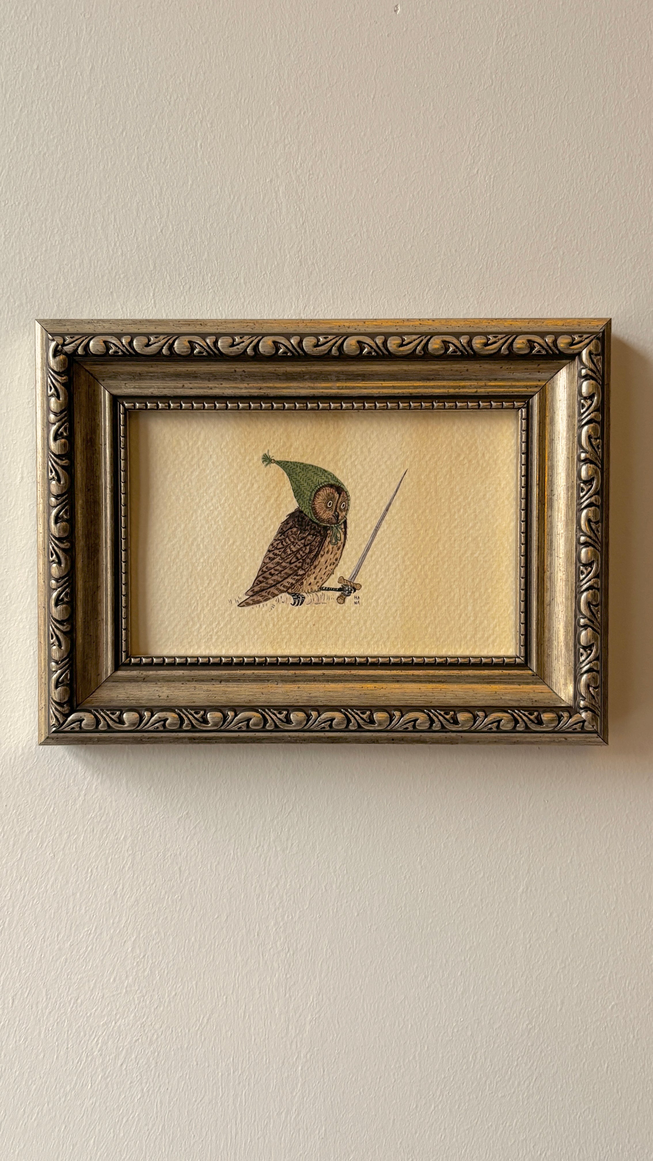 'Owl' Original Watercolour Painting