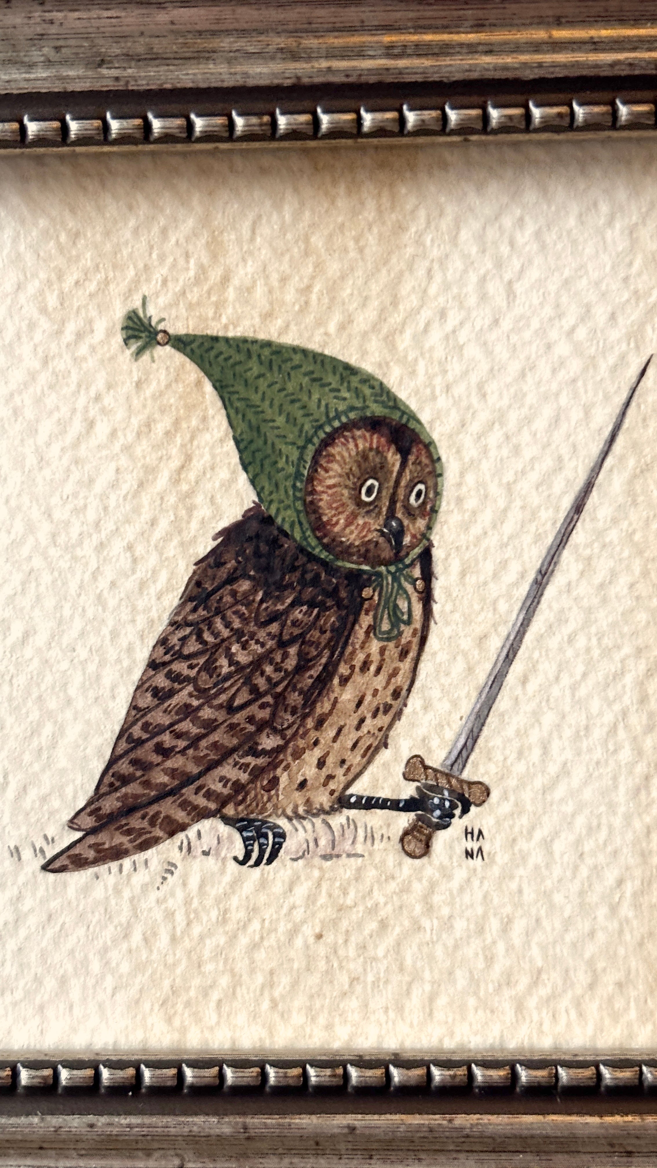 'Owl' Original Watercolour Painting