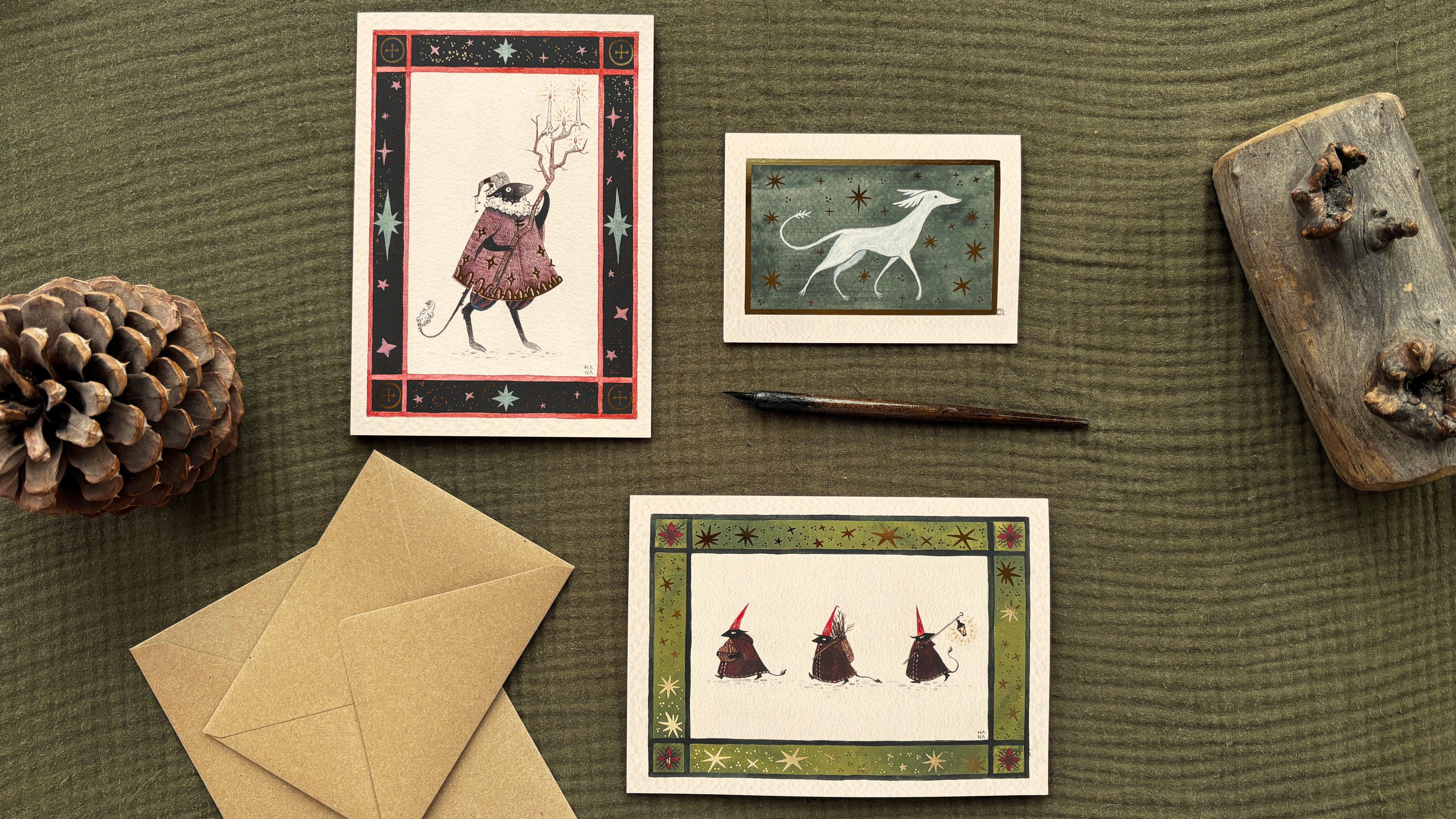 Goode Creachers Greeting Cards 3 Pack