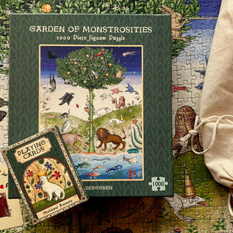 Medieval Animals Jigsaw + Playing Cards Bundle