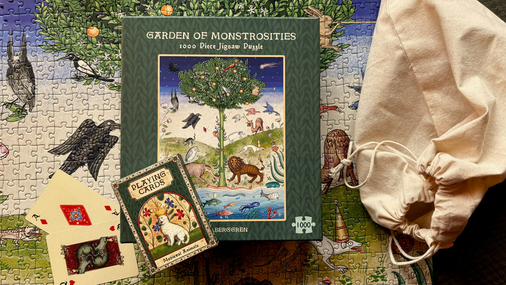 Medieval Animals Jigsaw + Playing Cards Bundle