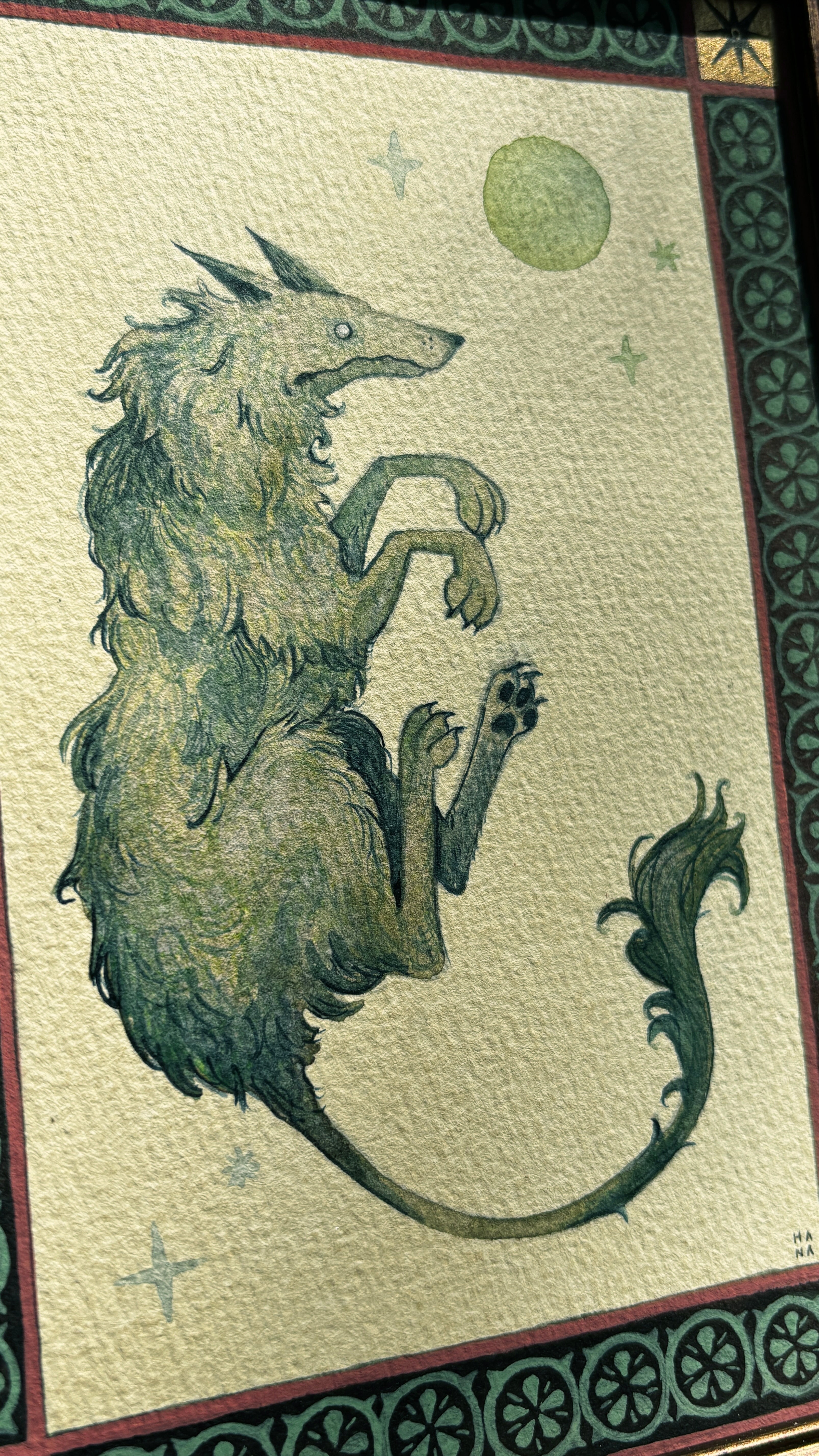 "Cù-Sìth" Original Watercolour Painting