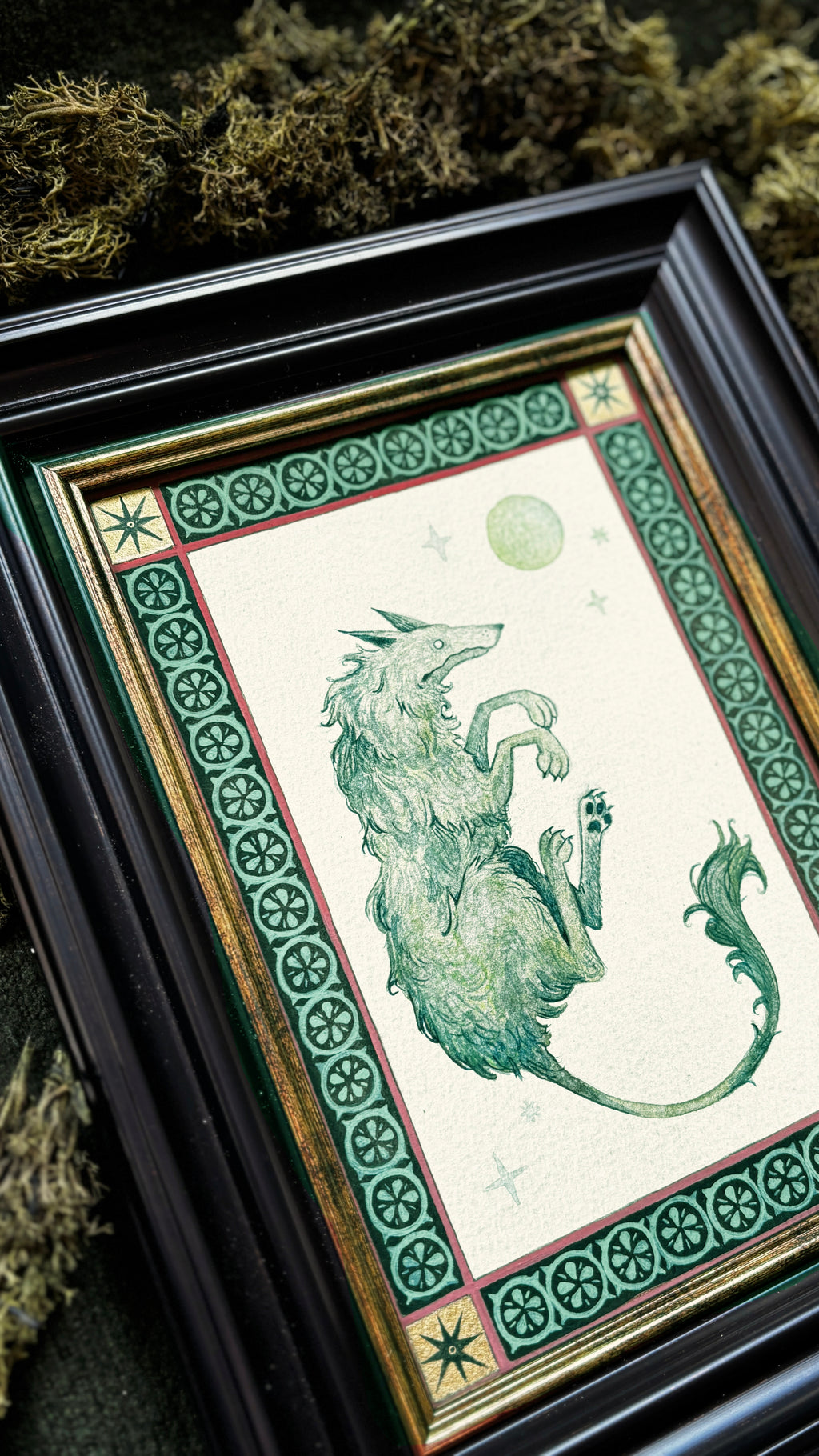 "Cù-Sìth" Original Watercolour Painting