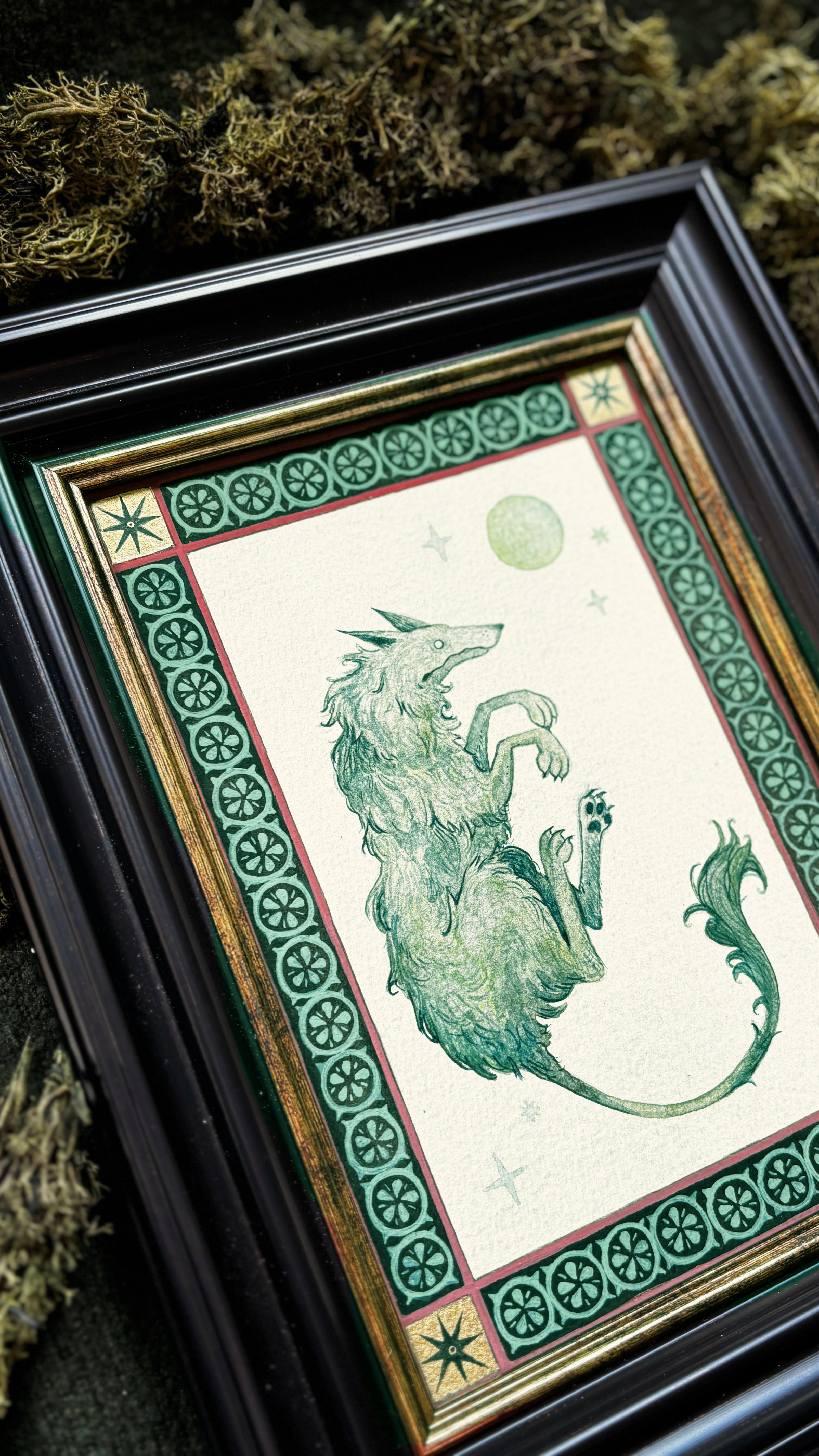 "Cù-Sìth" Original Watercolour Painting