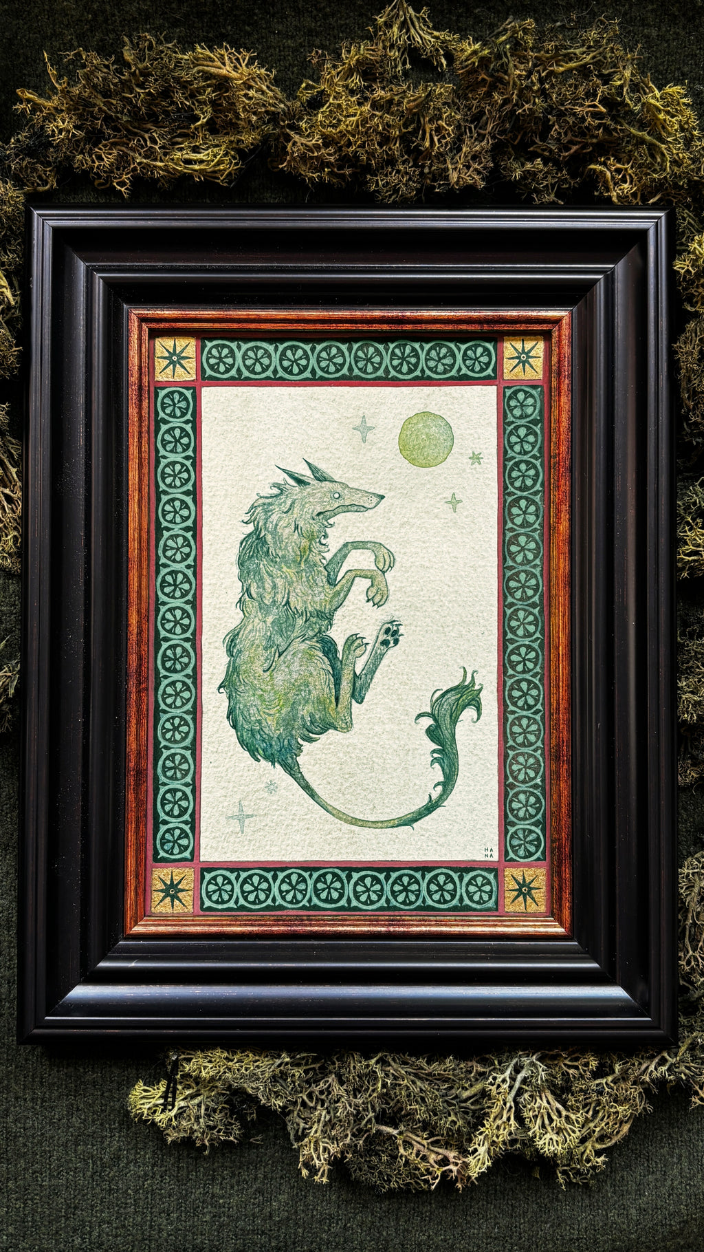 "Cù-Sìth" Original Watercolour Painting