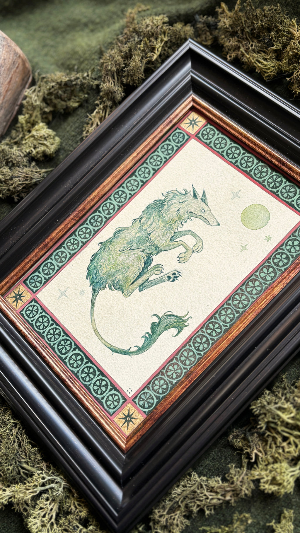 "Cù-Sìth" Original Watercolour Painting