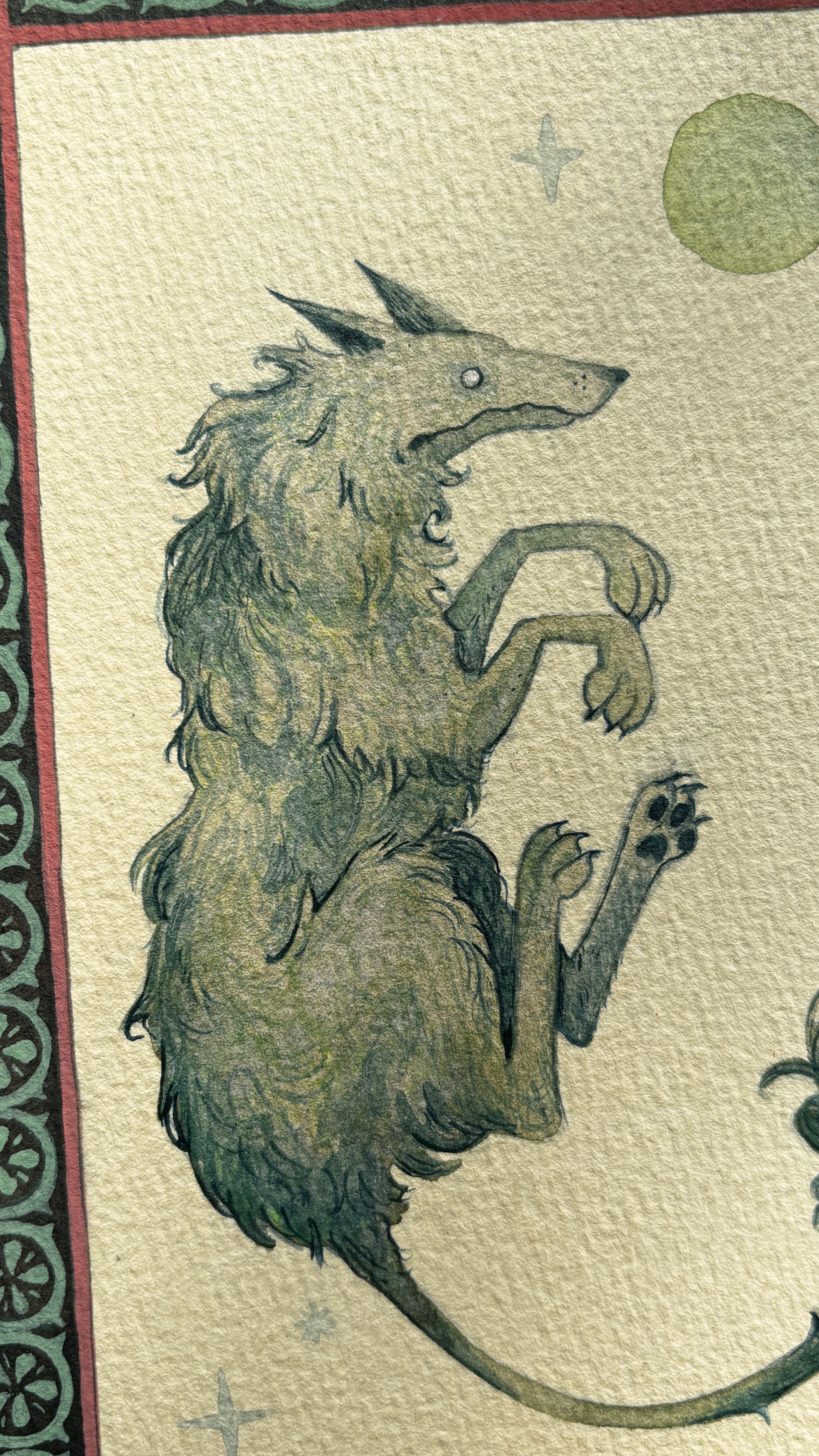 "Cù-Sìth" Original Watercolour Painting