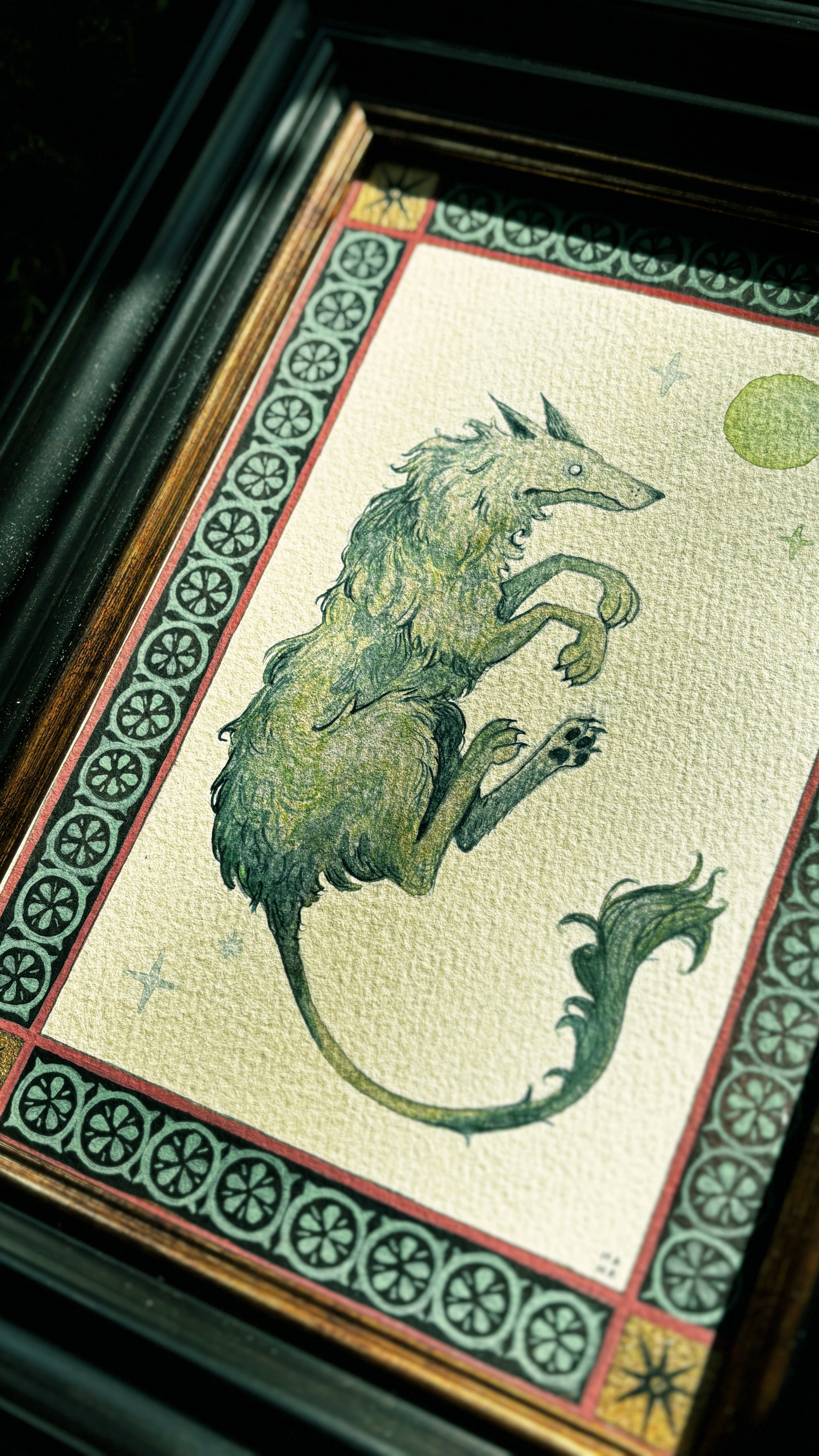 "Cù-Sìth" Original Watercolour Painting