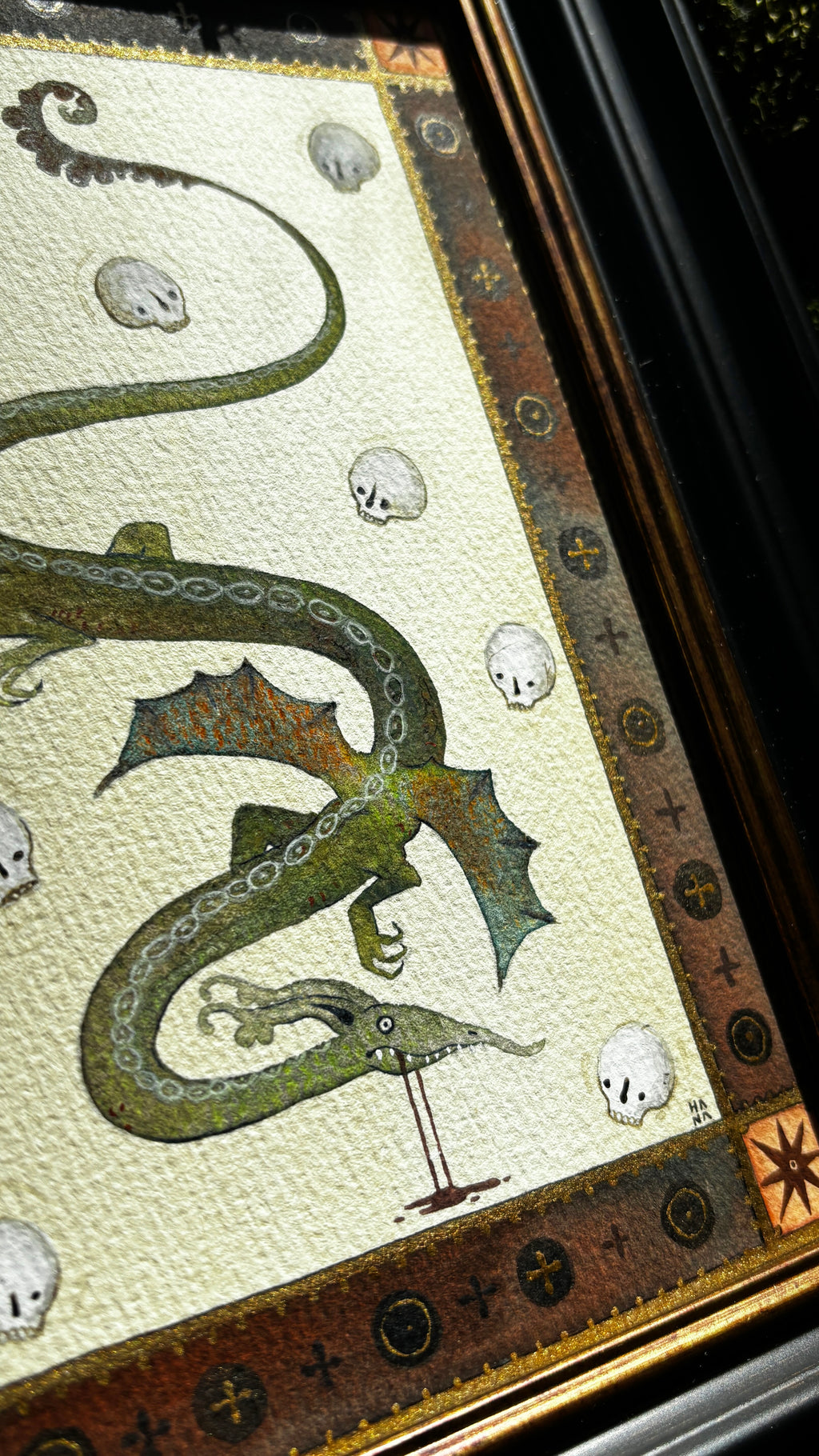 "The Dragon of Dundee" Original Watercolour Painting