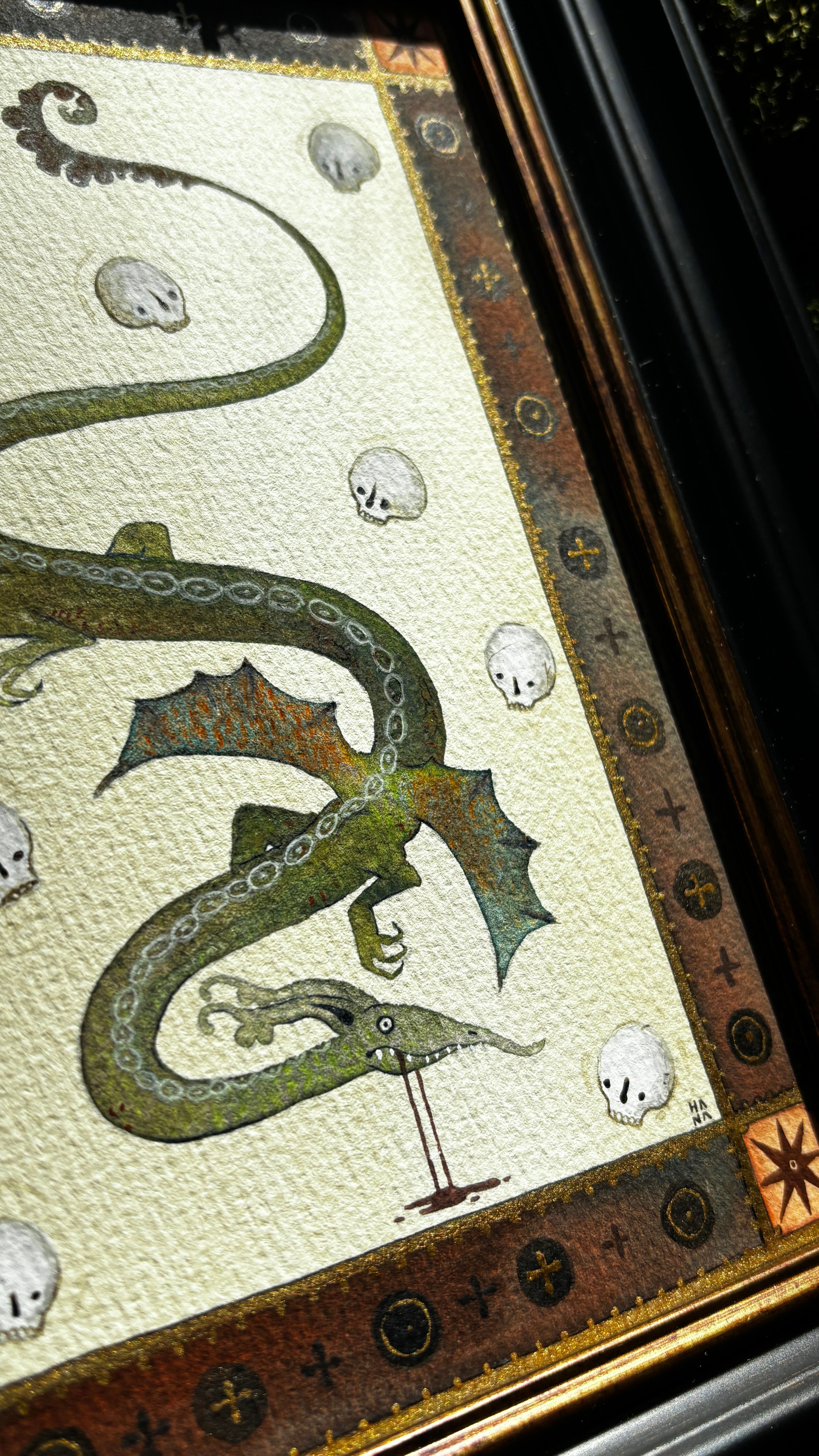 "The Dragon of Dundee" Original Watercolour Painting