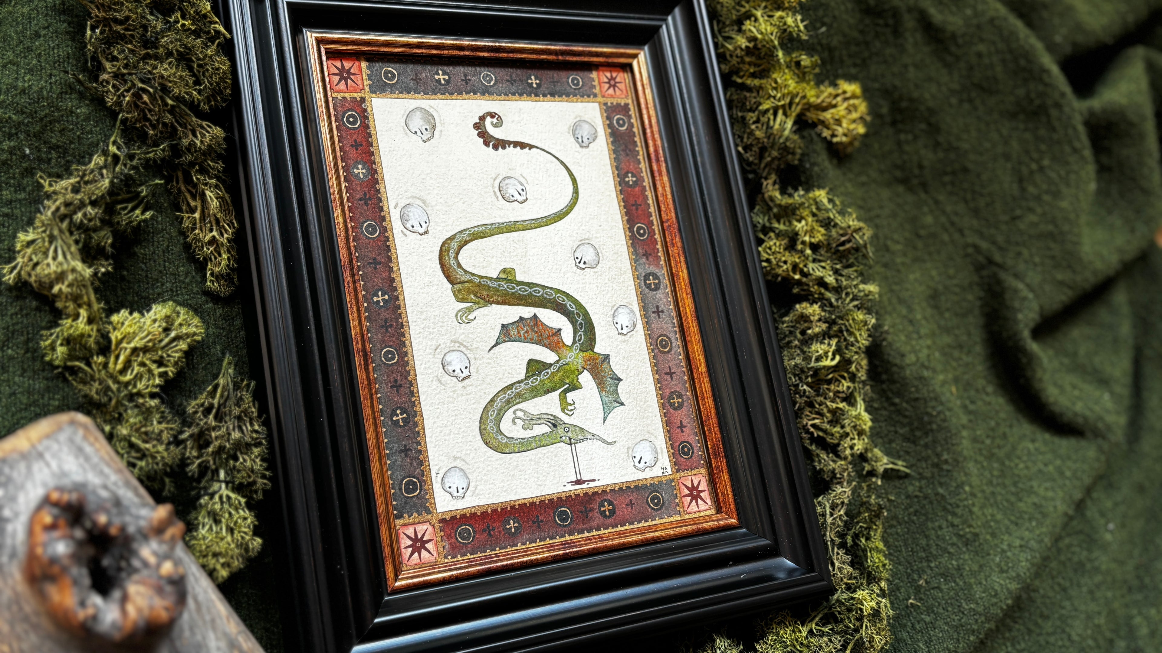 "The Dragon of Dundee" Original Watercolour Painting