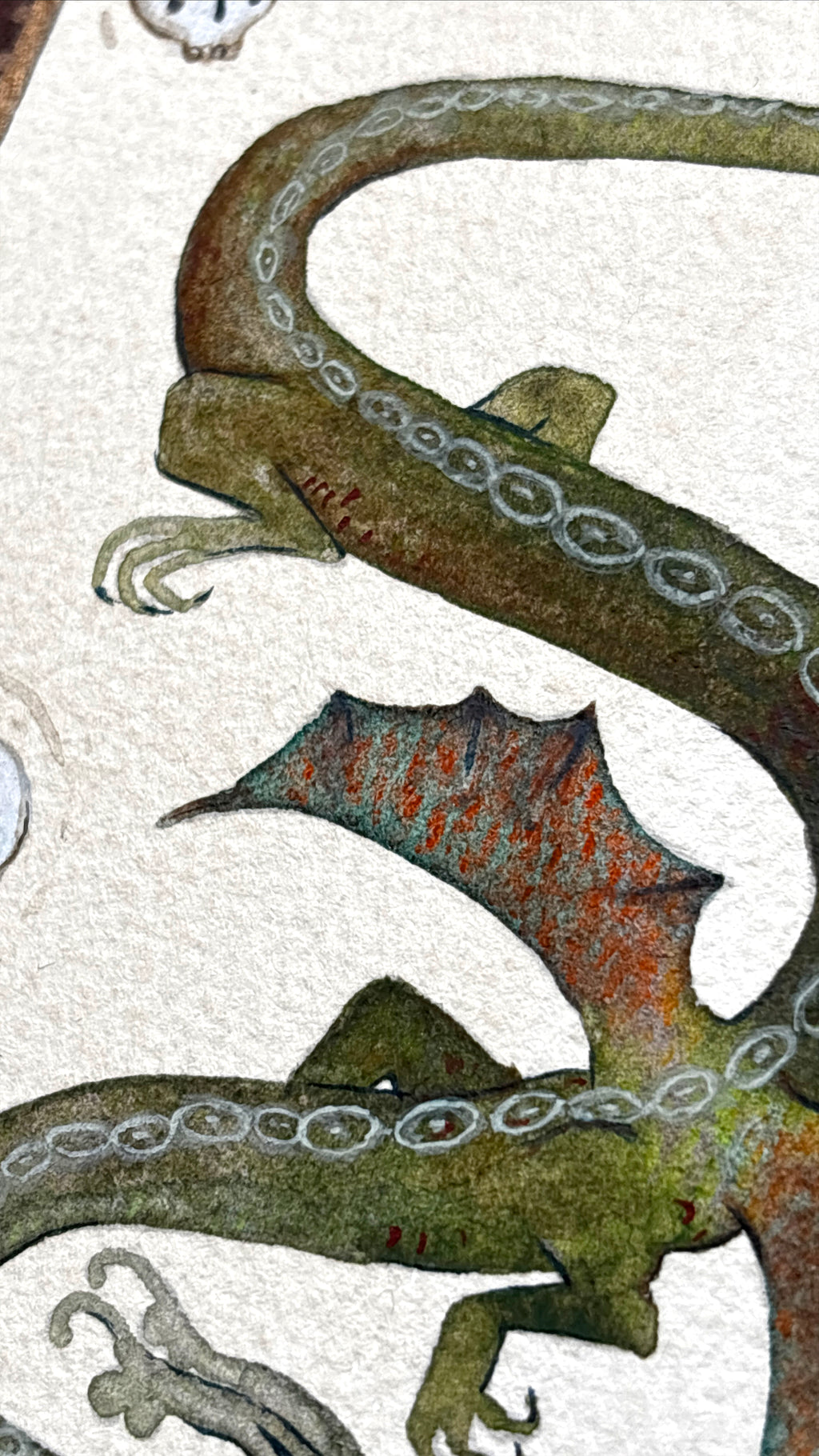 "The Dragon of Dundee" Original Watercolour Painting