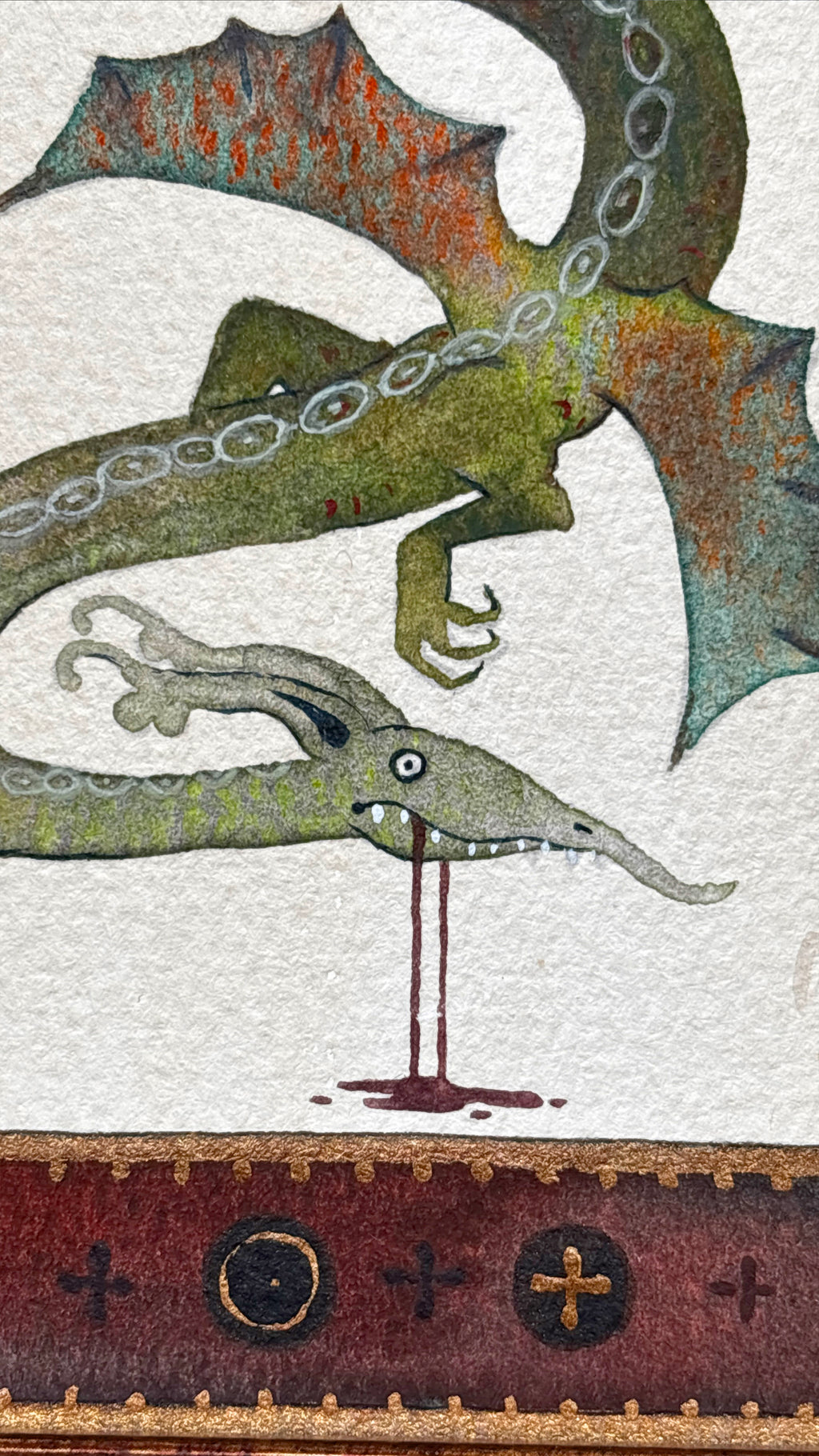 "The Dragon of Dundee" Original Watercolour Painting