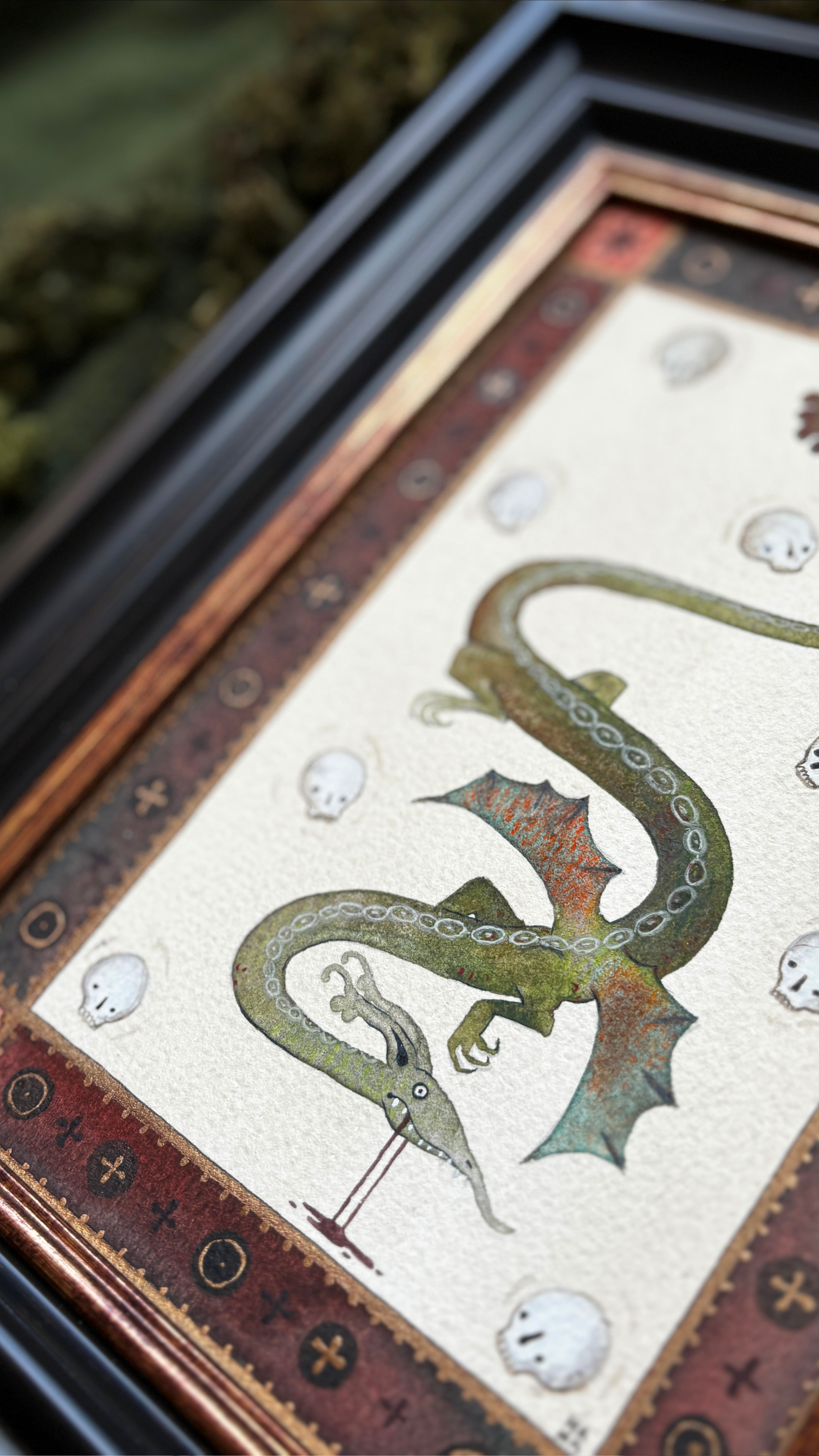 "The Dragon of Dundee" Original Watercolour Painting