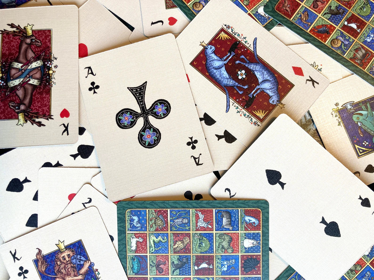 "Medieval Animals" Playing Cards