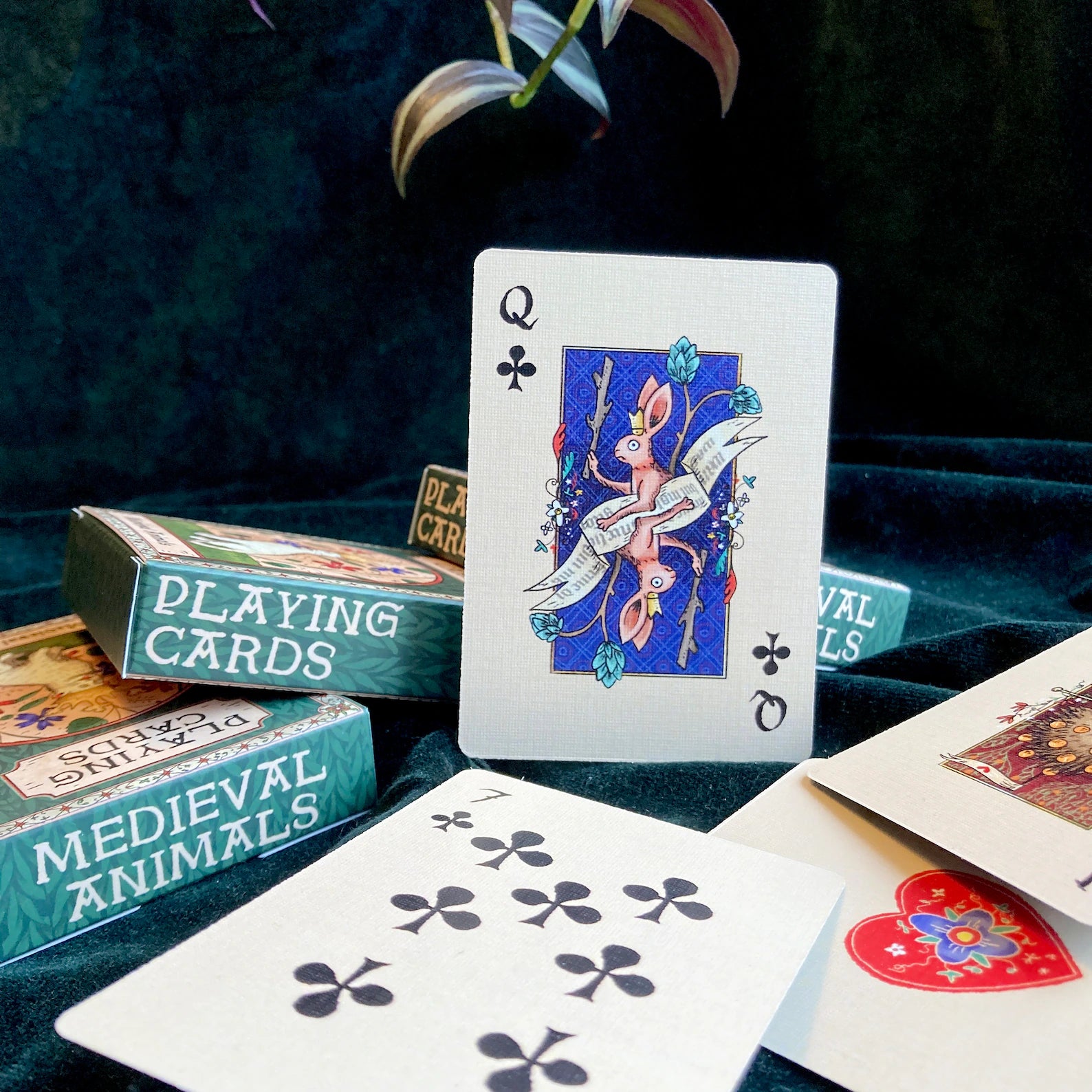 "Medieval Animals" Playing Cards