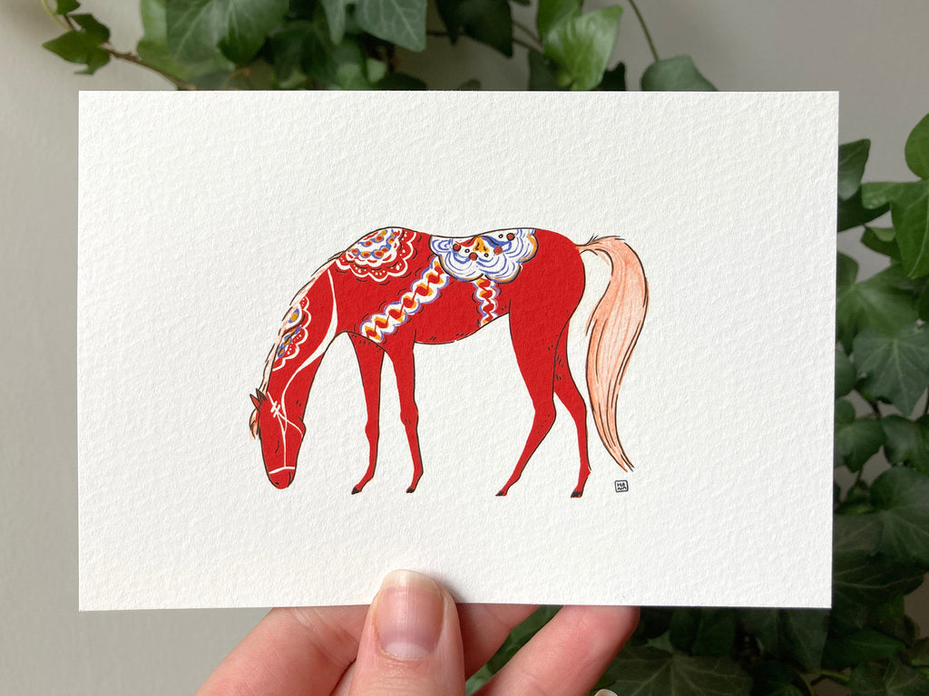 "Dala Horse" Print