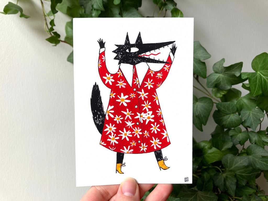 "Wolf in a Fancy Coat" Print