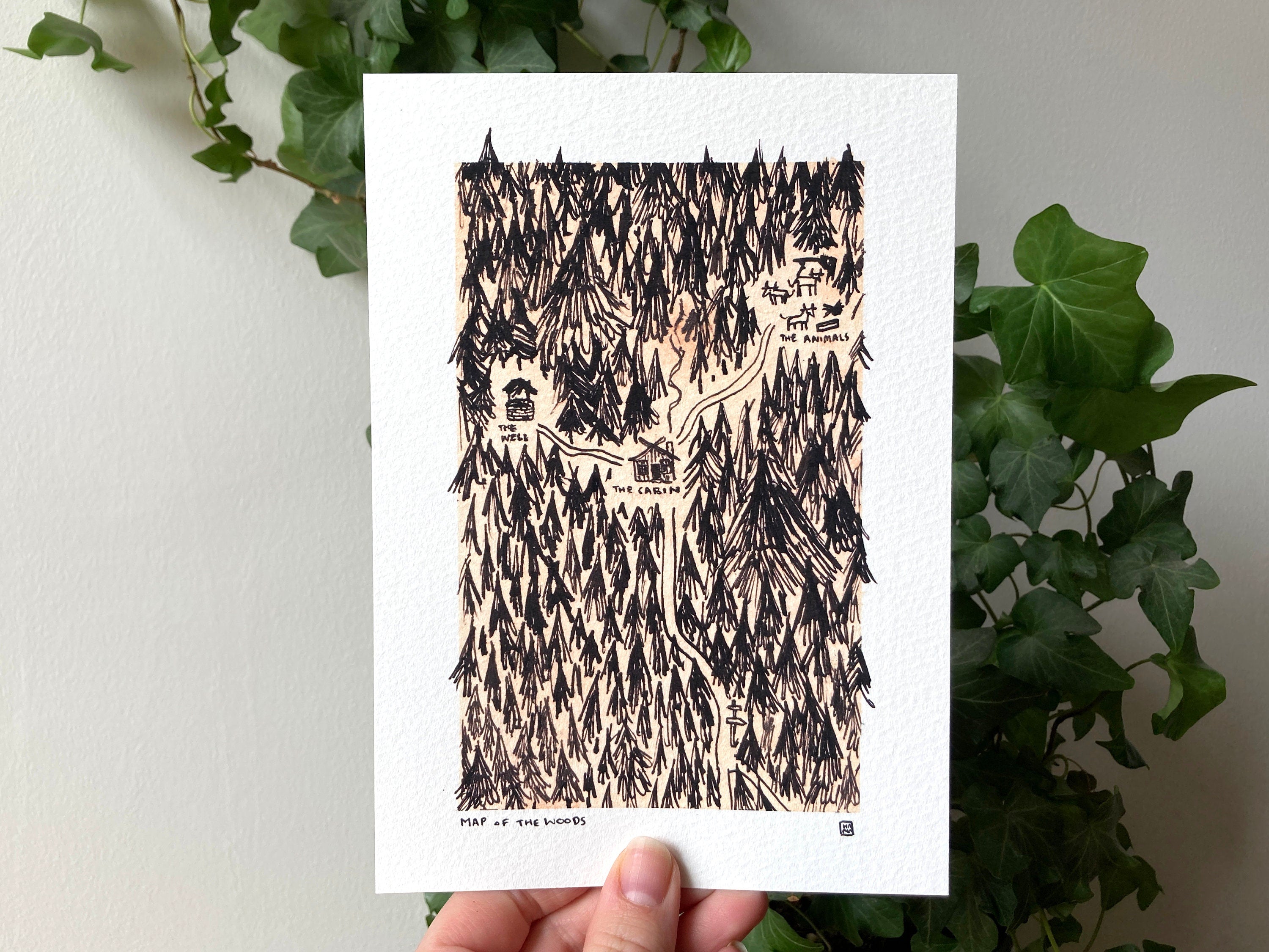 "Map of the Woods" Print